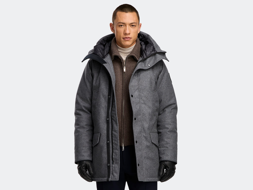 Langford Parka Wool (Men) - Slate Grey Melange