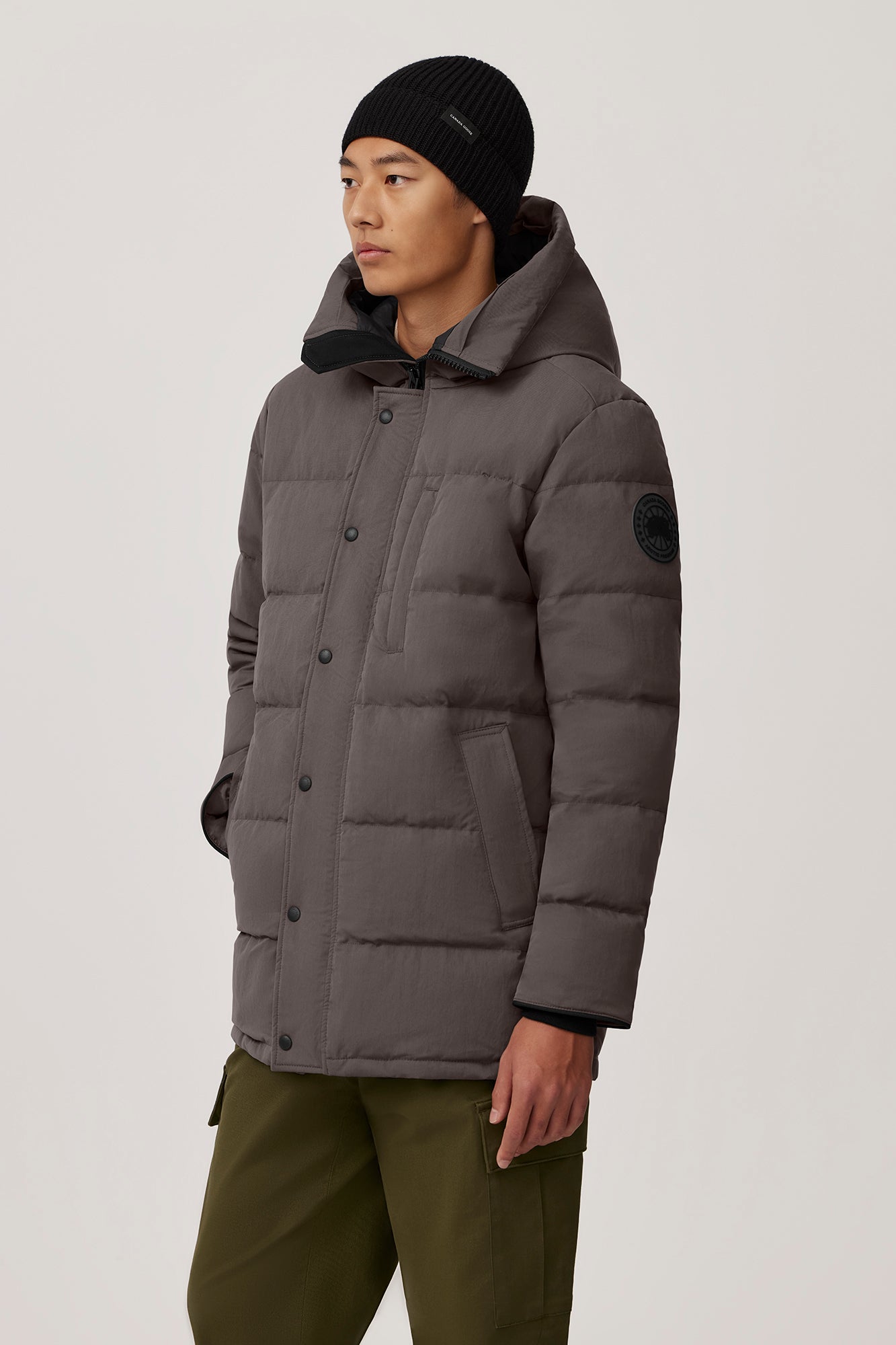 Carson Parka Crinkle Cotton (Men) - Coastal Grey