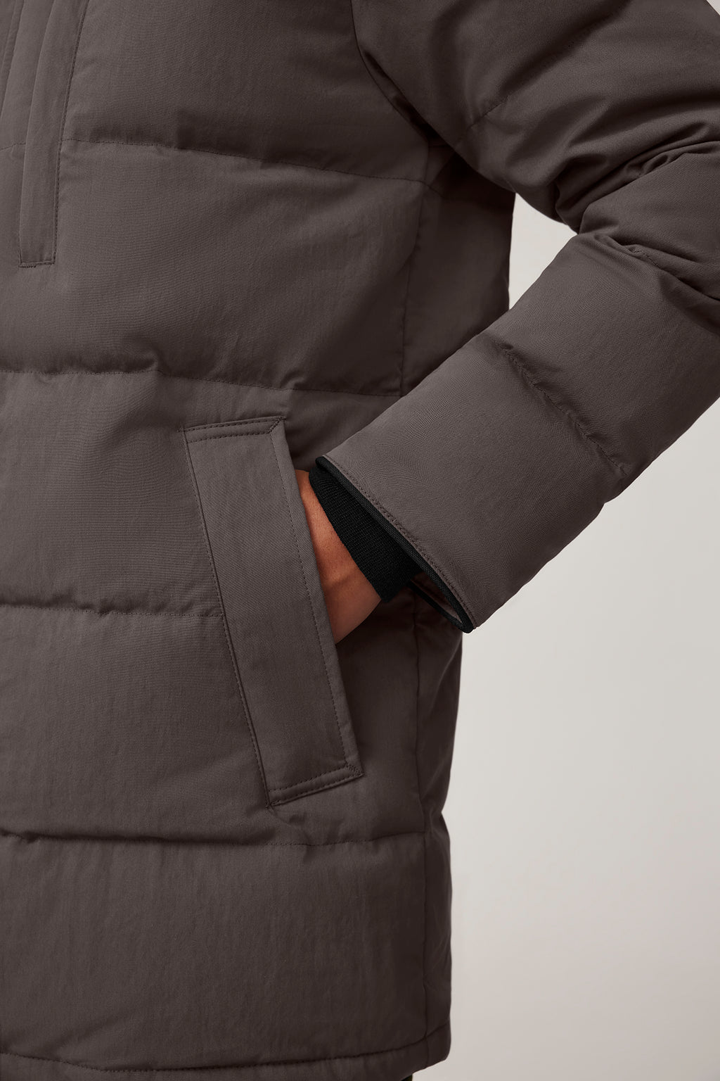 Carson Parka Crinkle Cotton (Men) - Coastal Grey