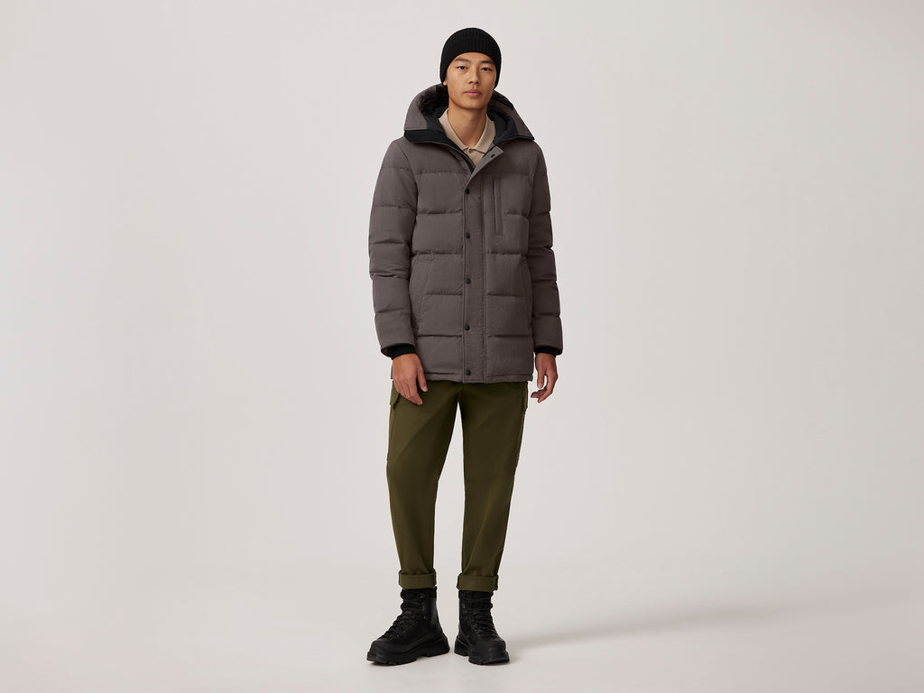 Carson Parka Crinkle Cotton (Men) - Coastal Grey