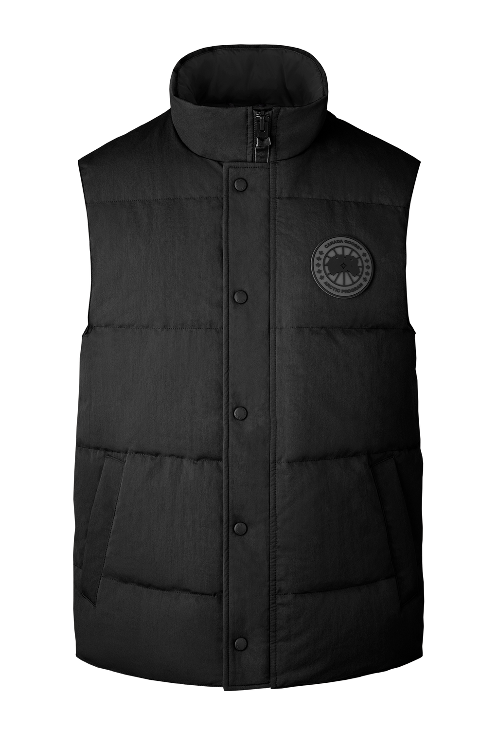 Garson Vest Crinkle Cotton (Men) - Black