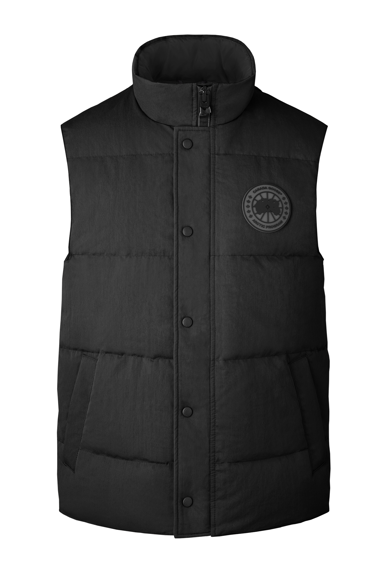 Garson Vest Crinkle Cotton (Men) - Black