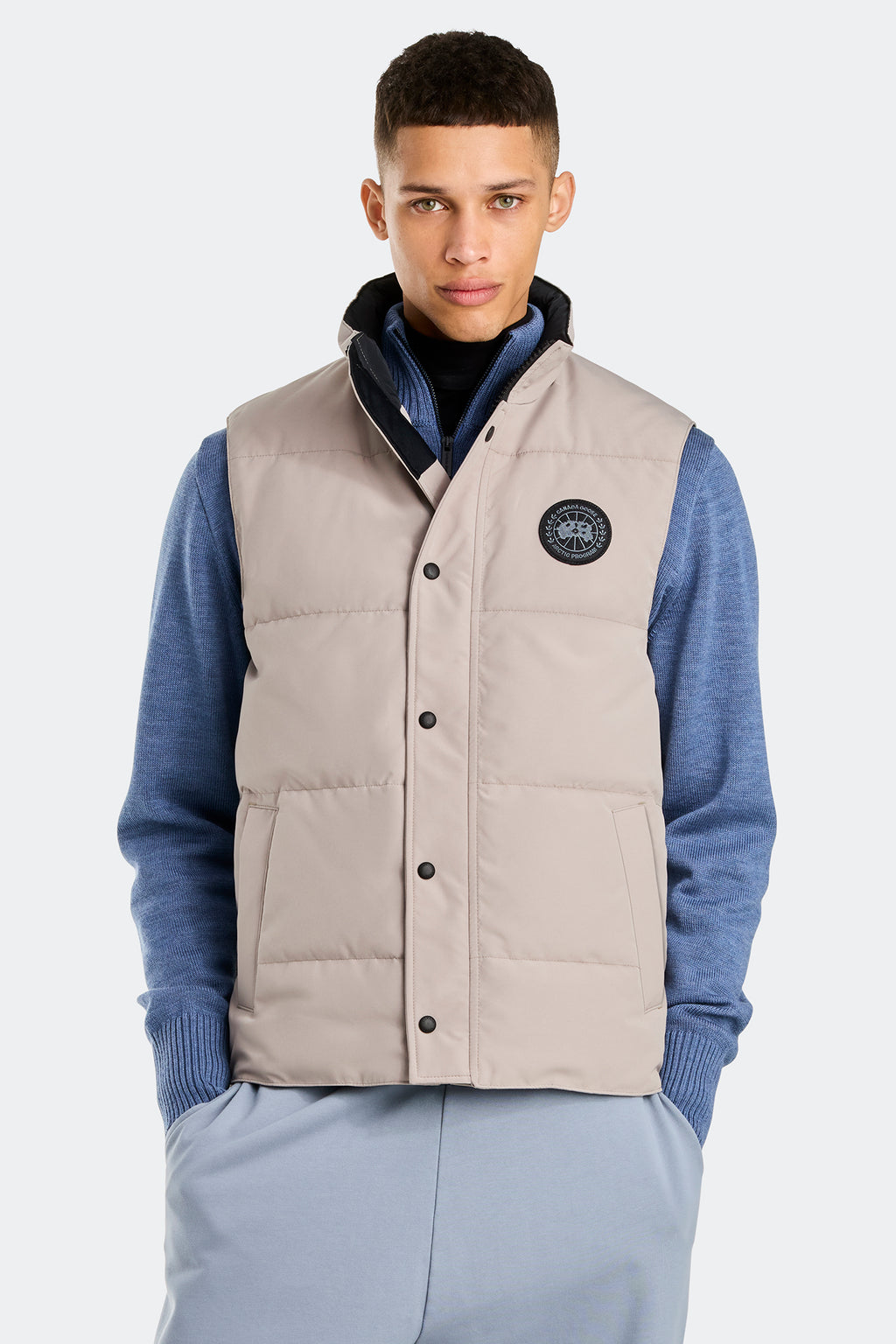 Garson Vest Black Label (Men) - Limestone