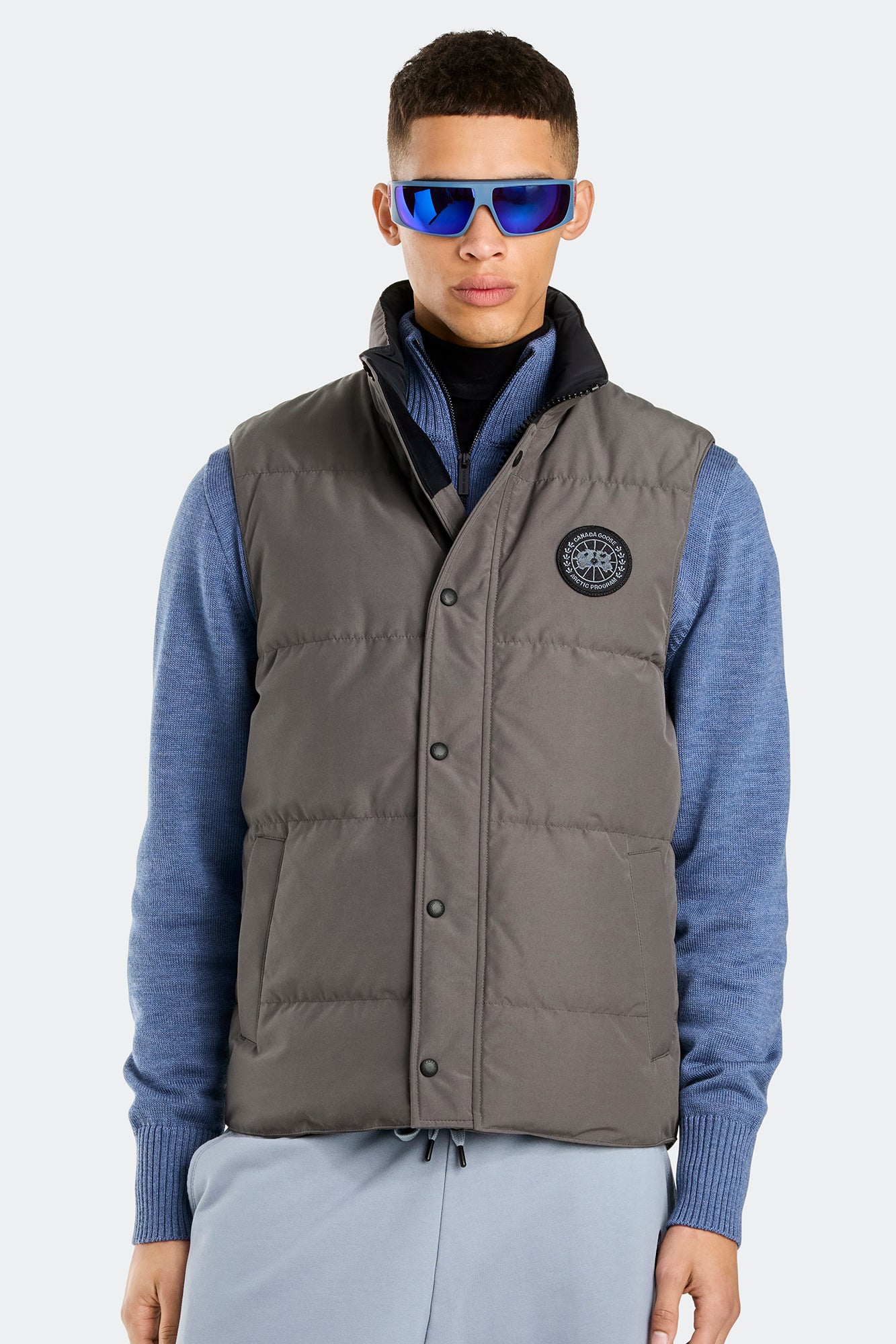 Garson Vest Black Label (Men) - Coastal Grey