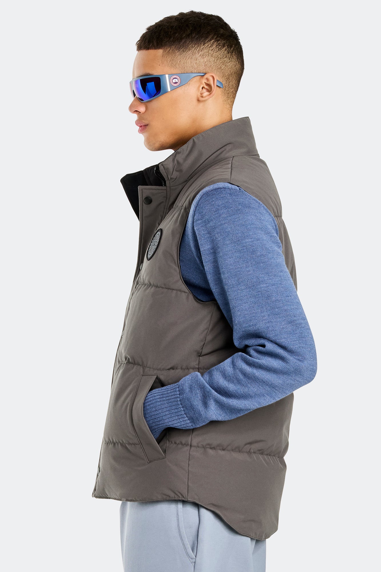 Garson Vest Black Label (Men) - Coastal Grey