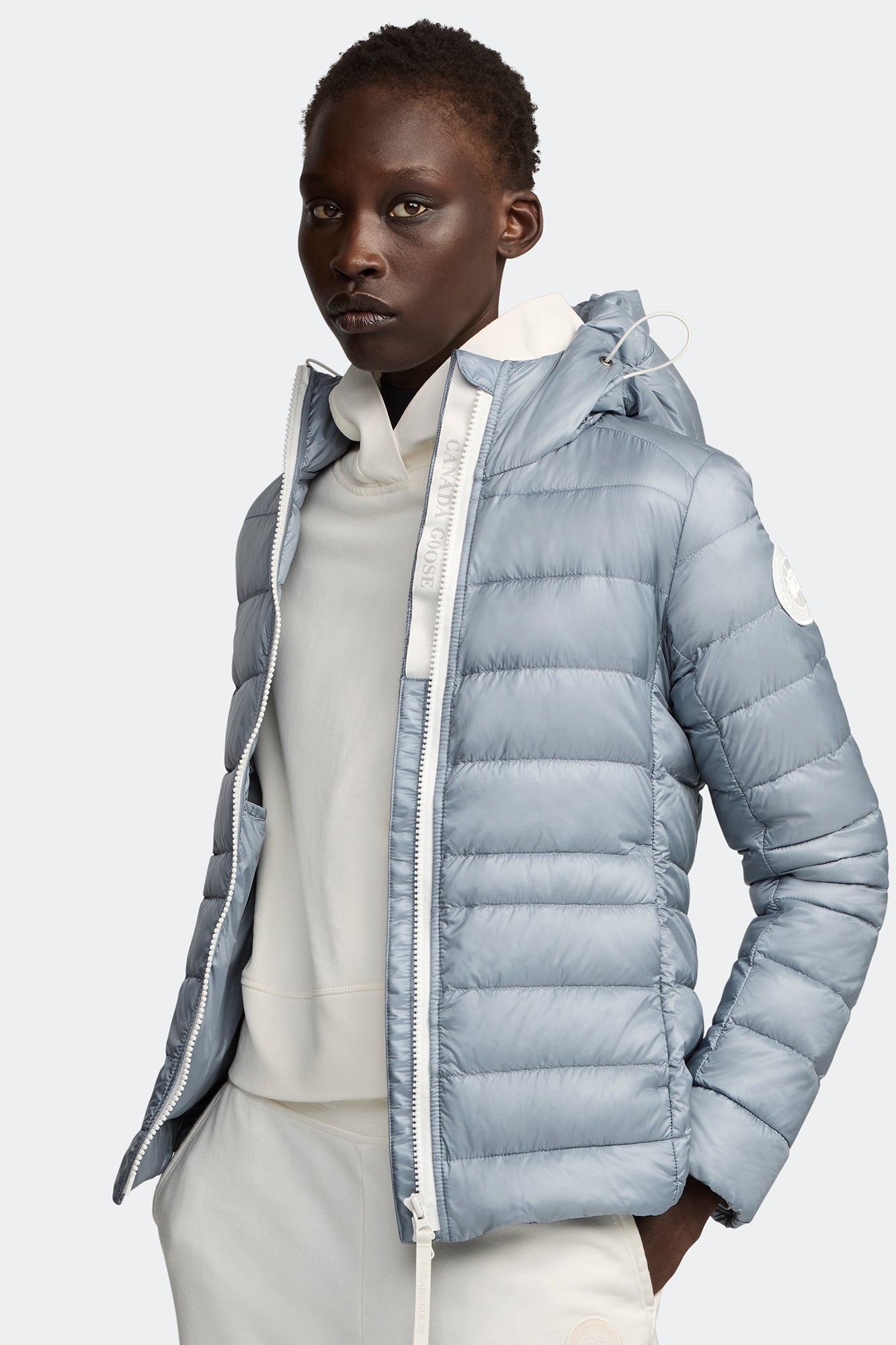 Cypress Hoodie White Label (Women) - Light Ozone Blue