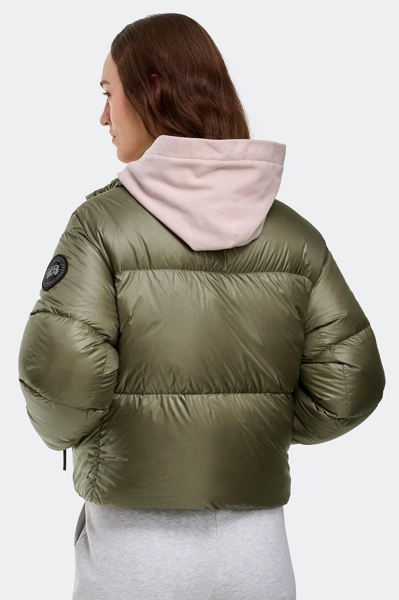 Cypress Cropped Puffer Black Label (Women) - Smokey Sage