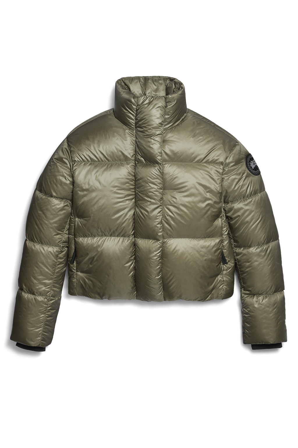 Cypress Cropped Puffer Black Label (Women) - Smokey Sage