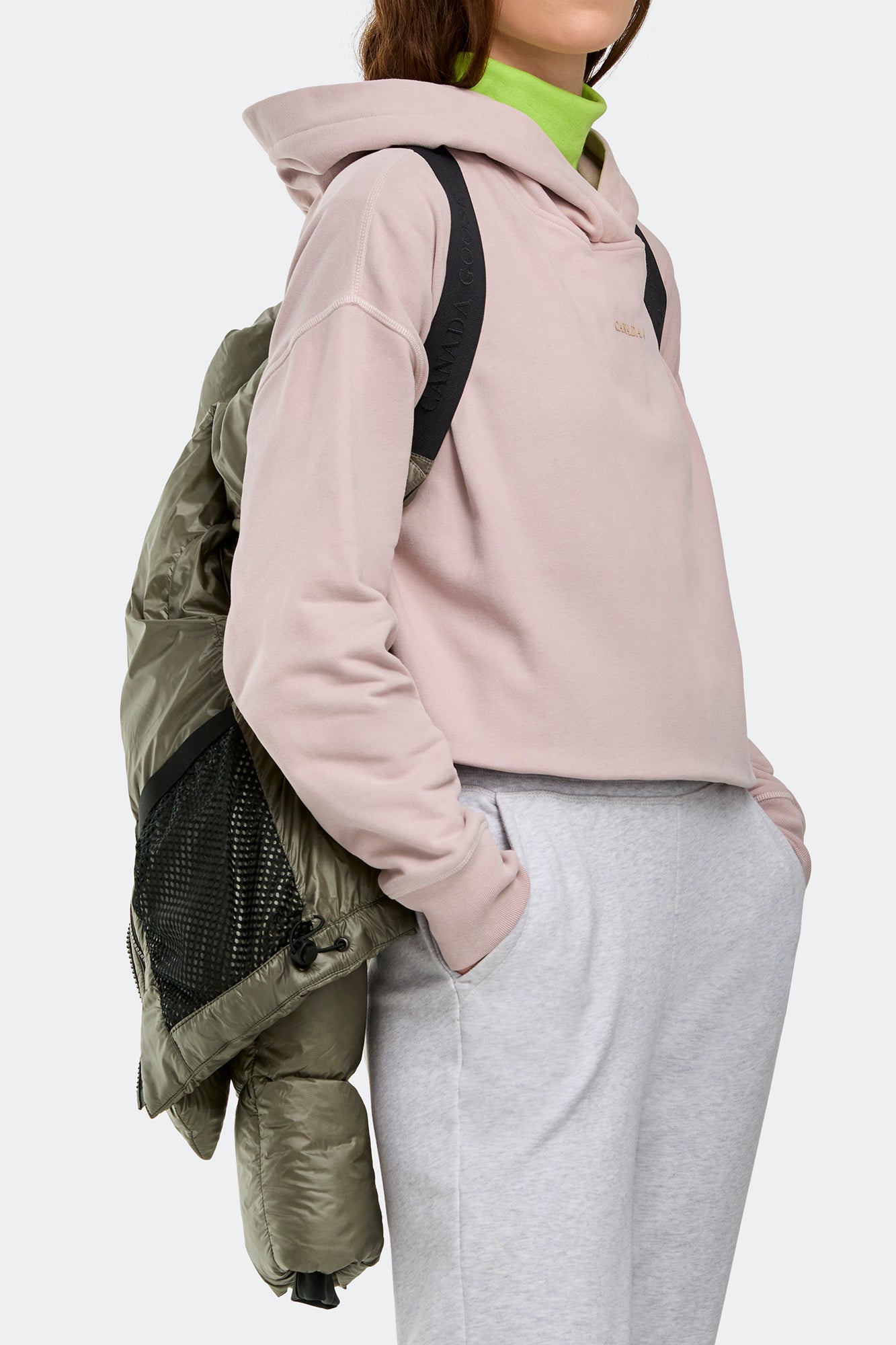 Cypress Cropped Puffer Black Label (Women) - Smokey Sage - Image 7