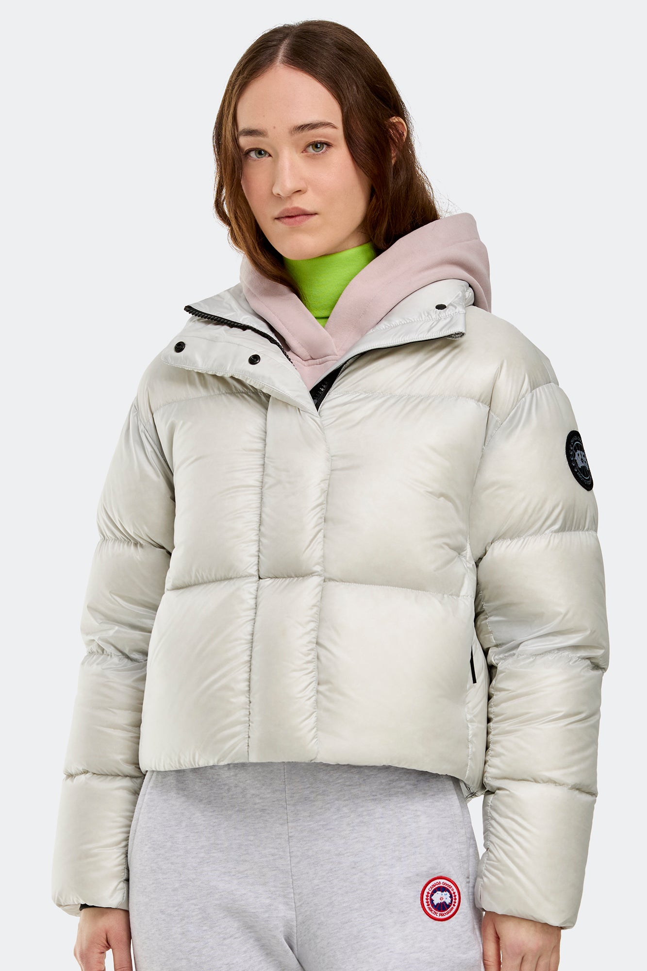 Cypress Cropped Puffer Black Label (Women) - Silverbirch