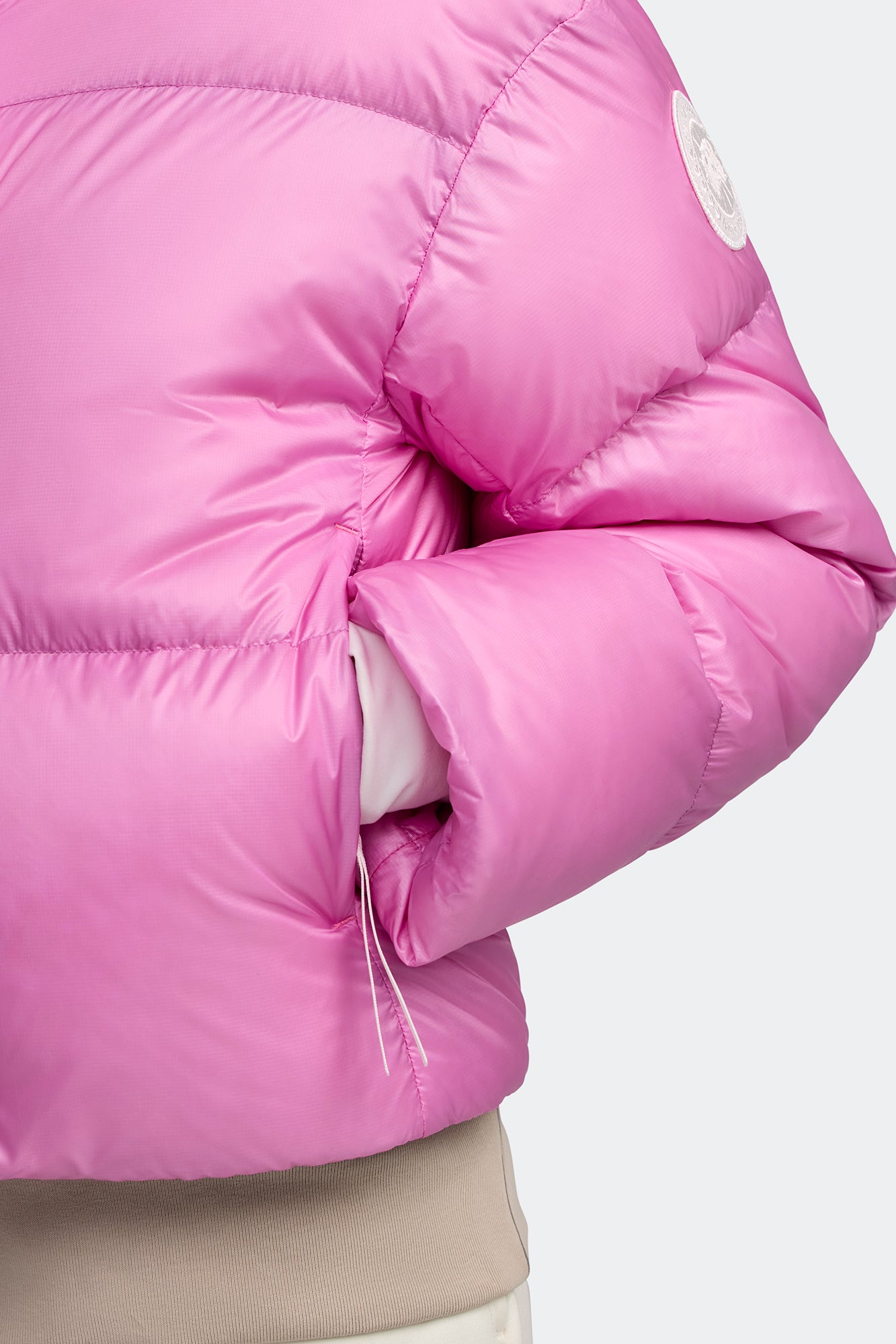 Cypress Cropped Puffer White Label (Women) - Twilight Magenta