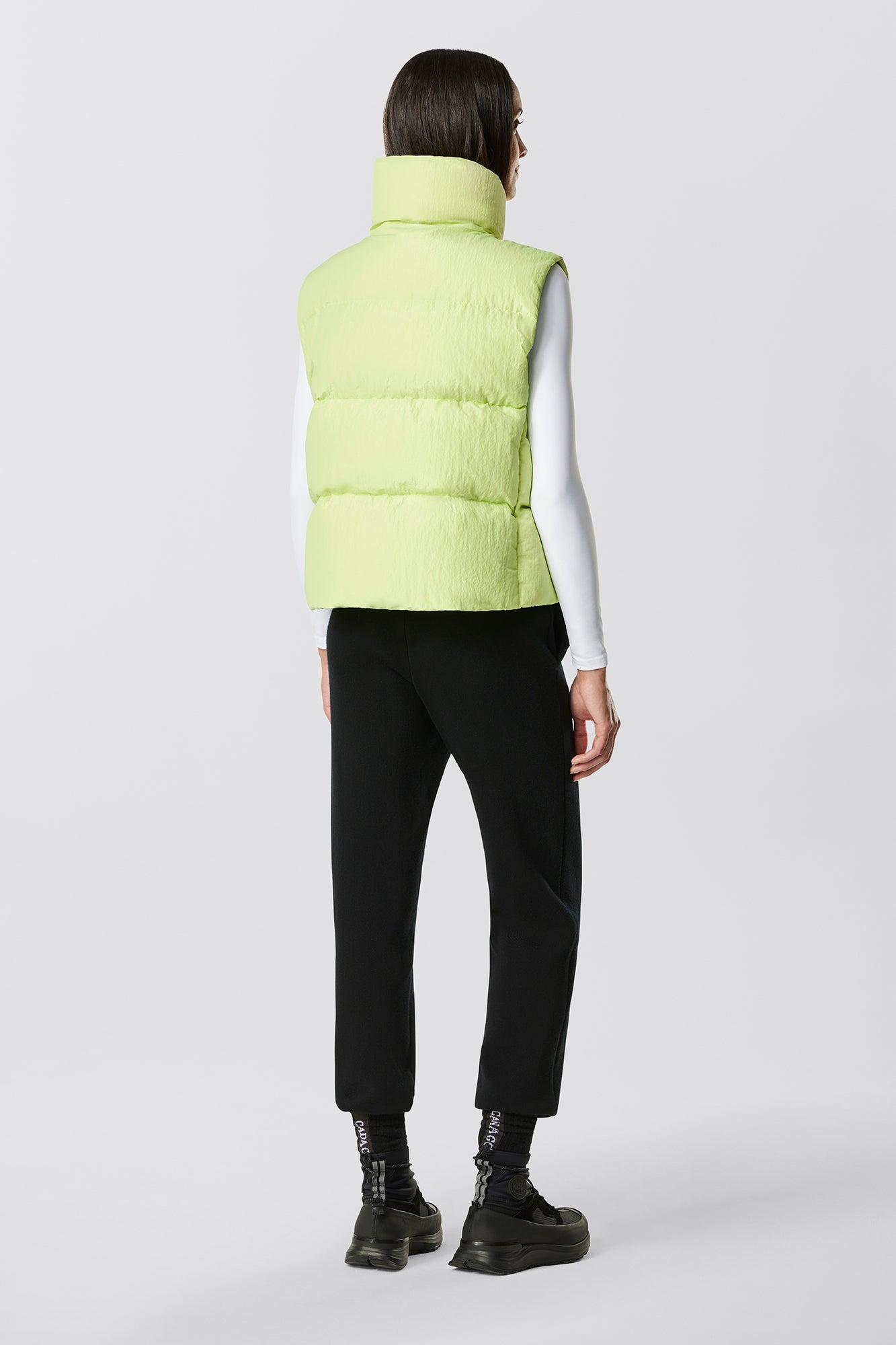 Cypress Puffer Vest City Lights (Women) - Summer Lime