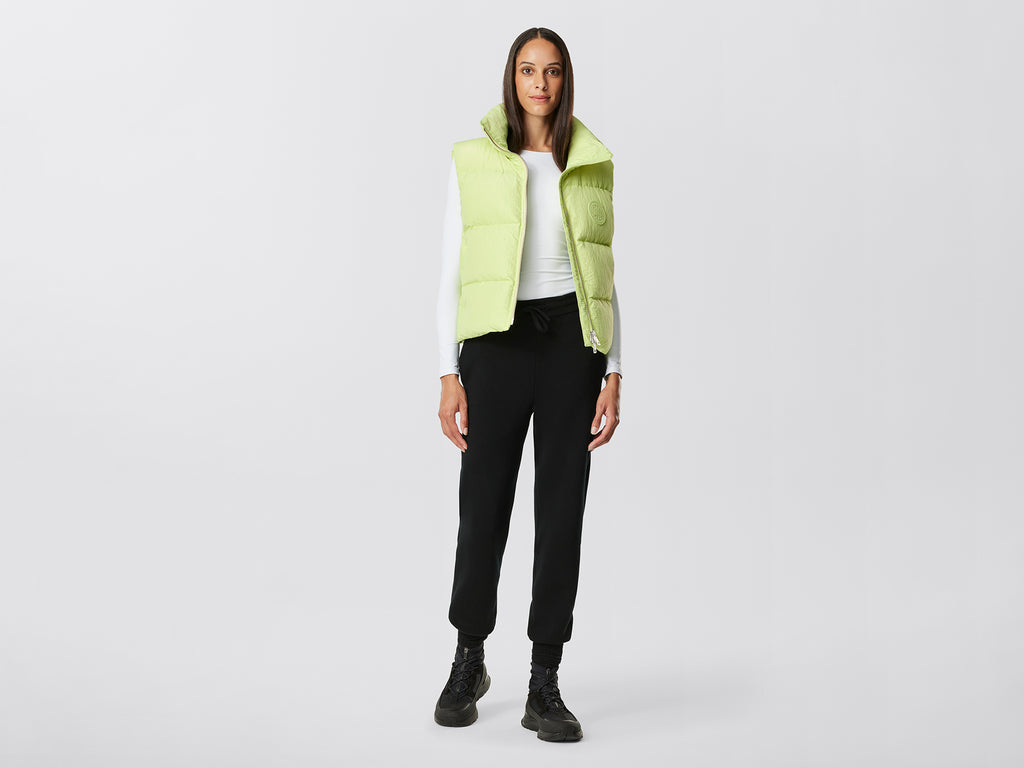 Cypress Puffer Vest City Lights (Women) - Summer Lime