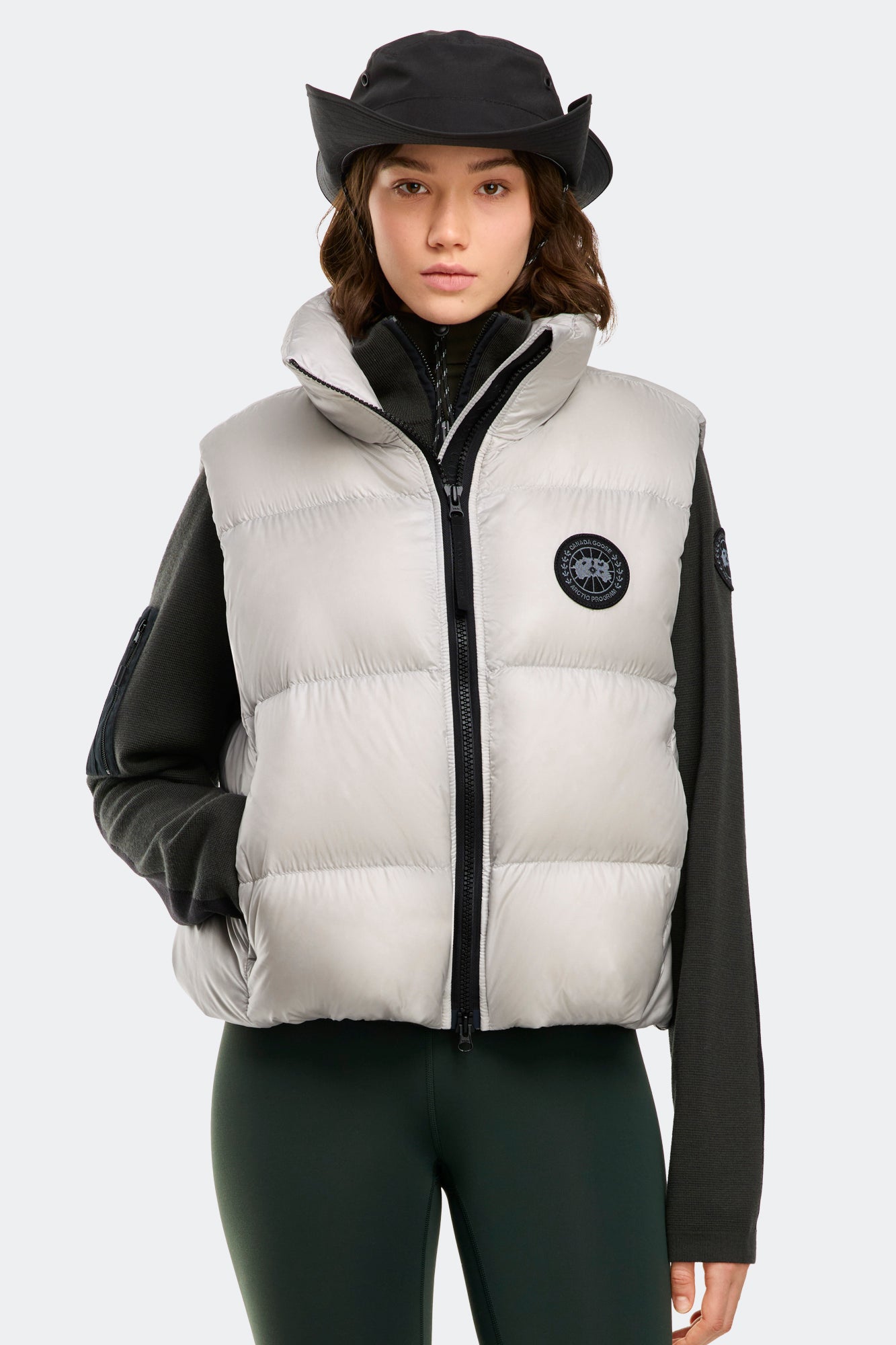 Cypress Puffer Vest Black Label (Women) - Silverbirch