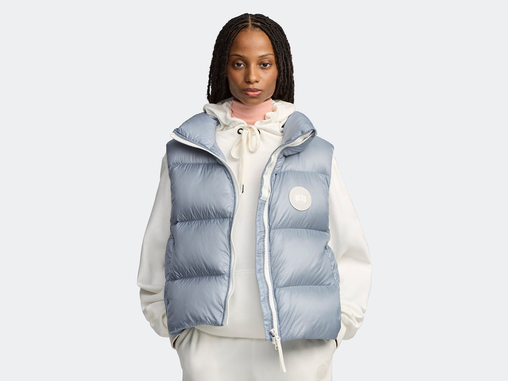 Cypress Puffer Vest White Label (Women) - Light Ozone Blue
