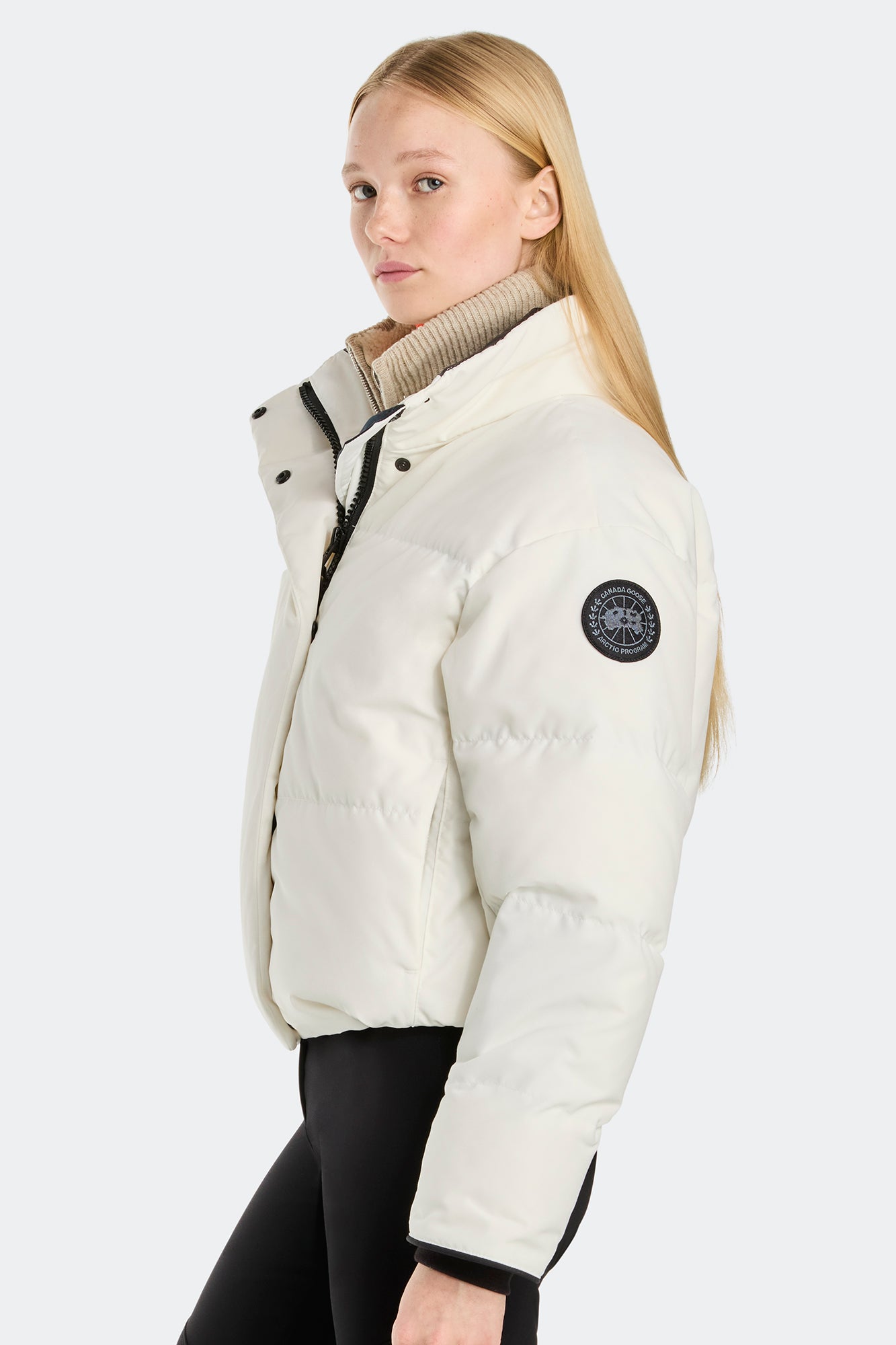 Grandview Cropped Jacket Black Label (Women) - North Star White
