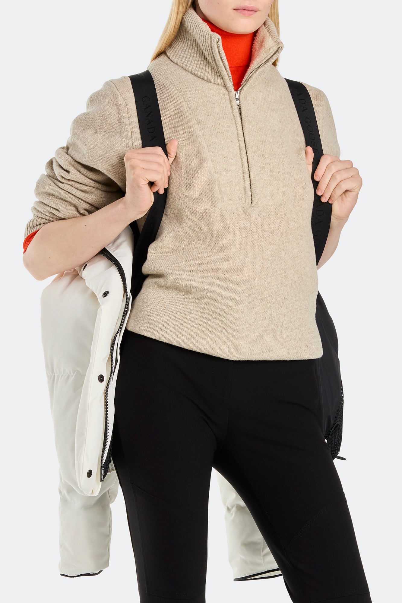 Grandview Cropped Jacket Black Label (Women) - North Star White - Image 7