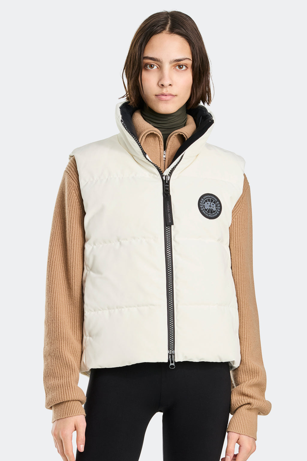 Grandview Cropped Vest Black Label (Women) - North Star White