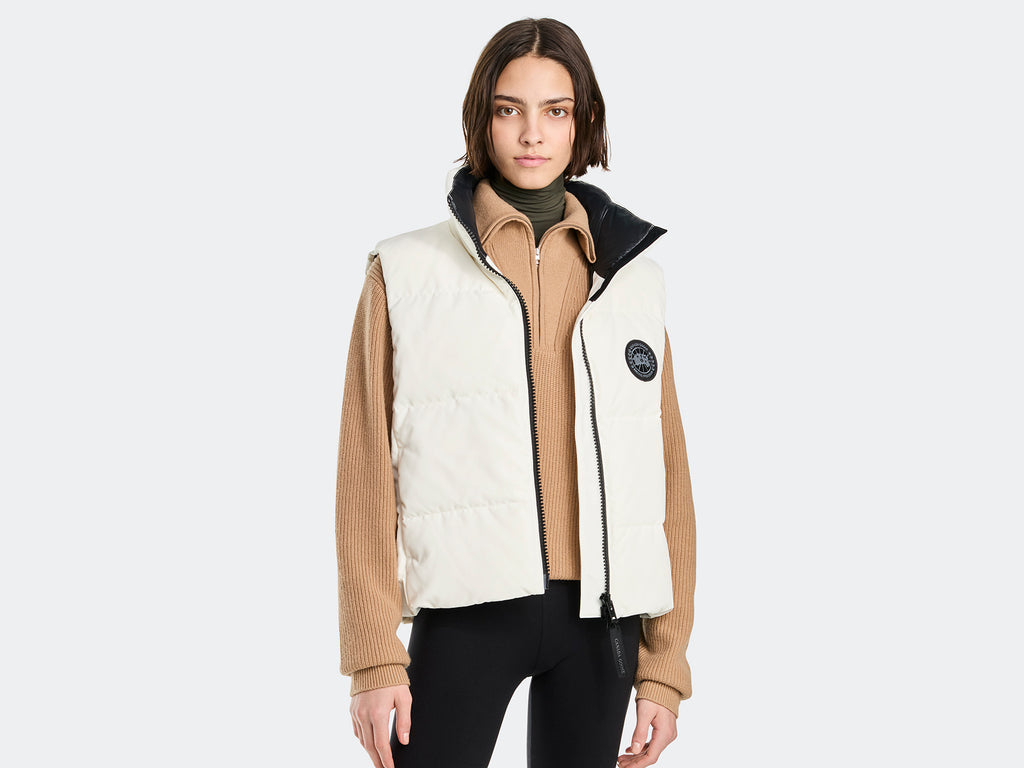 Grandview Cropped Vest Black Label (Women) - North Star White