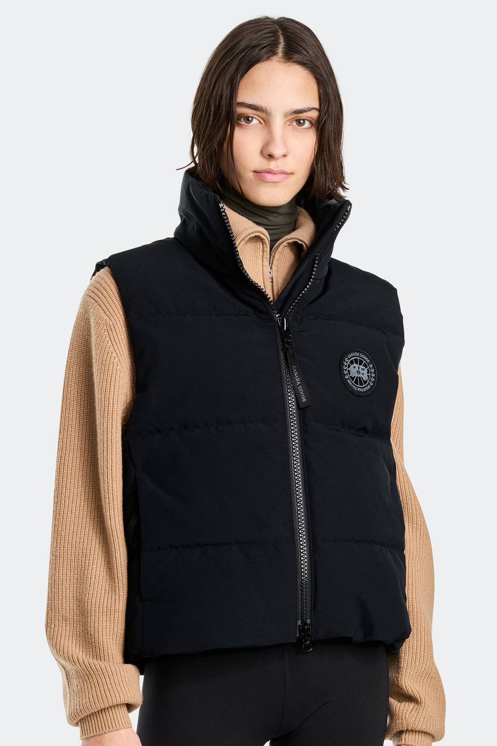 Grandview Cropped Vest Black Label (Women) - Black