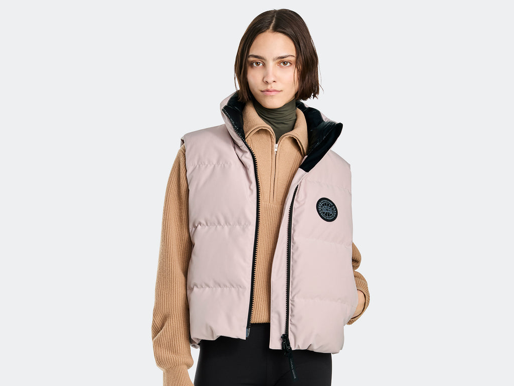 Grandview Cropped Vest Black Label (Women) - Lucent Rose