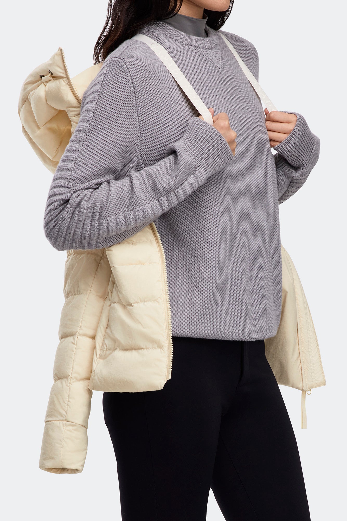 Clair Jacket Tonal Label (Women) - Linen - Image 7