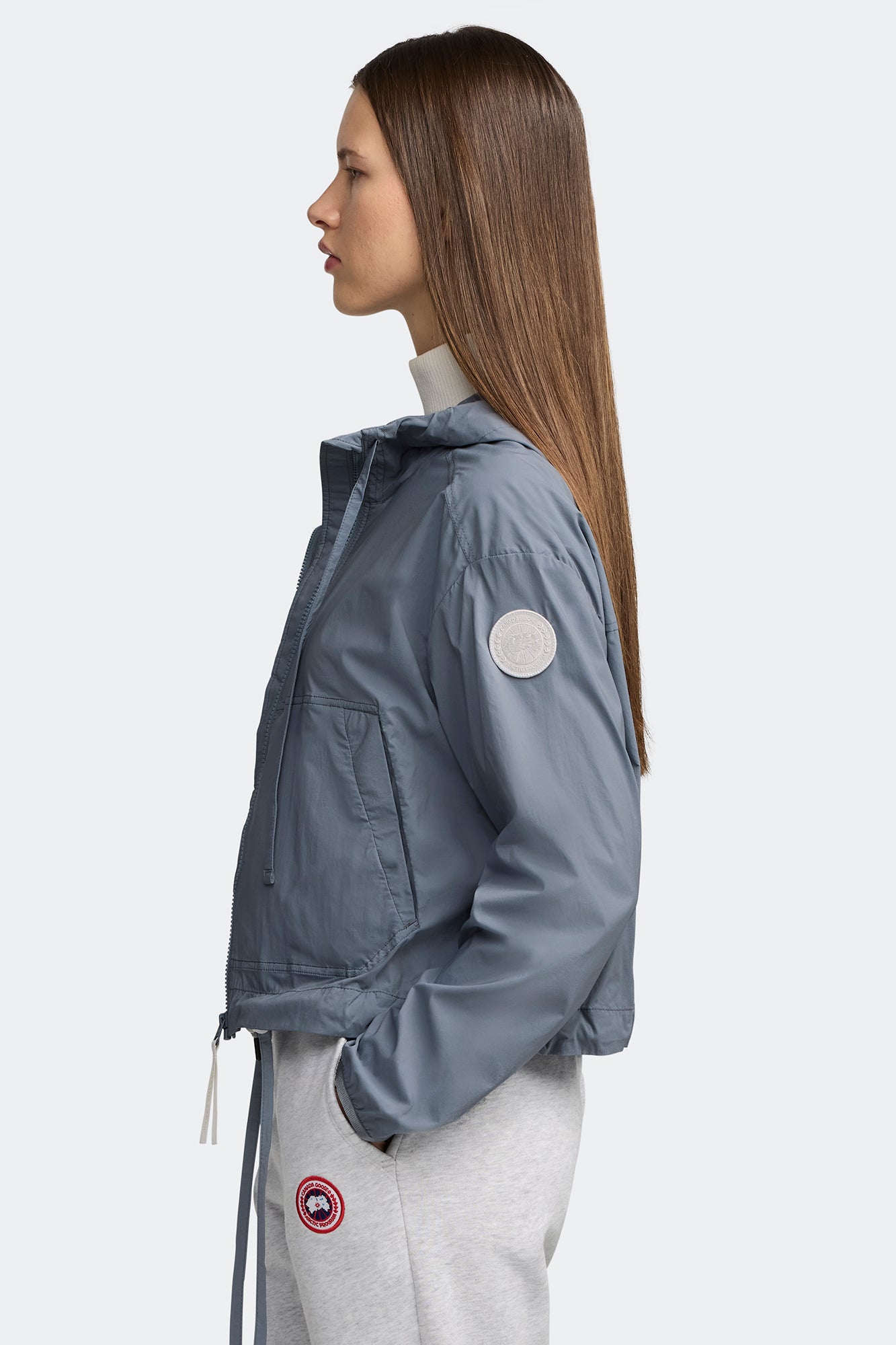 Kaslo Cropped Jacket White Label - Light Ozone Blue