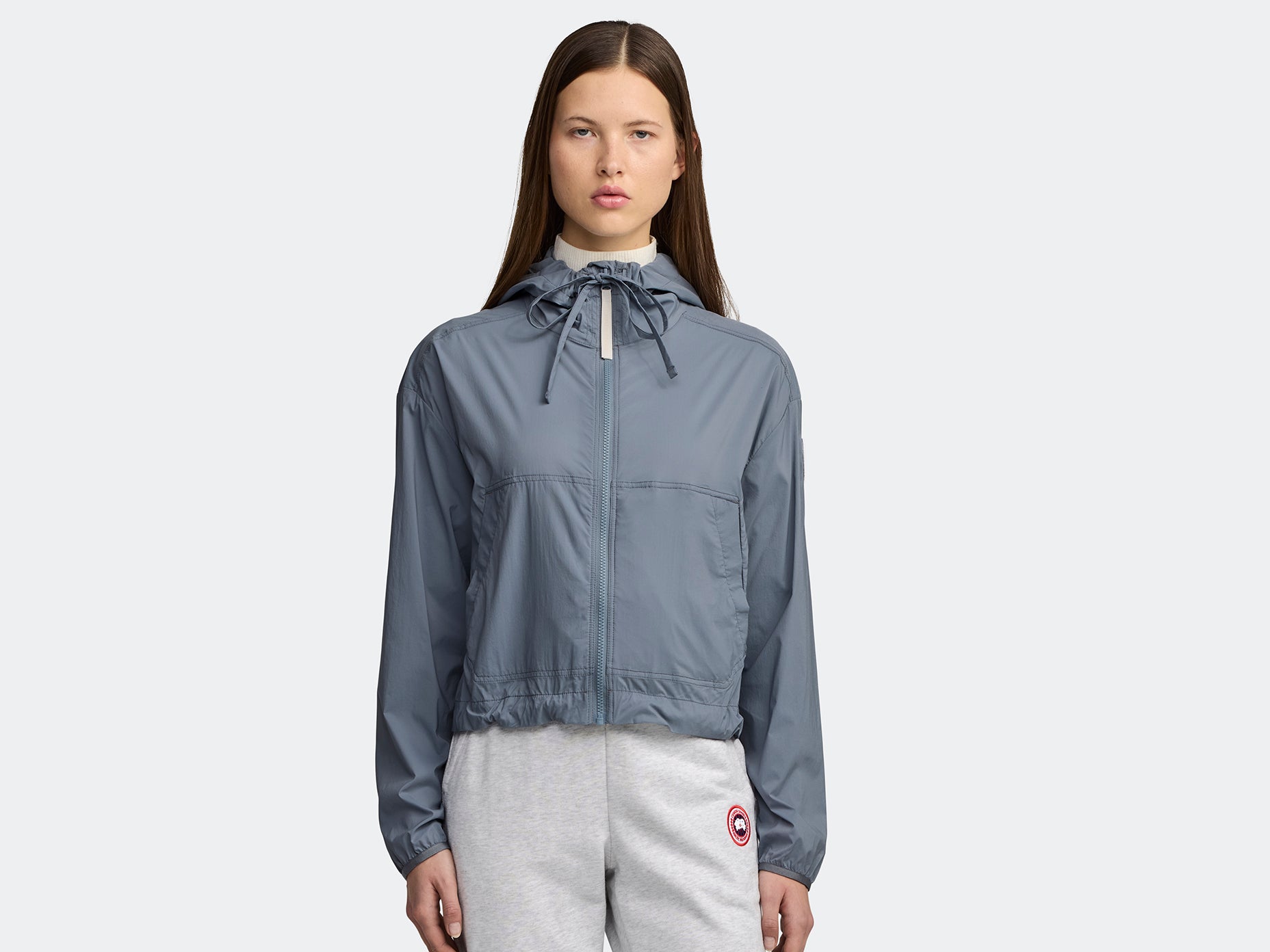 Kaslo Cropped Jacket White Label - Light Ozone Blue