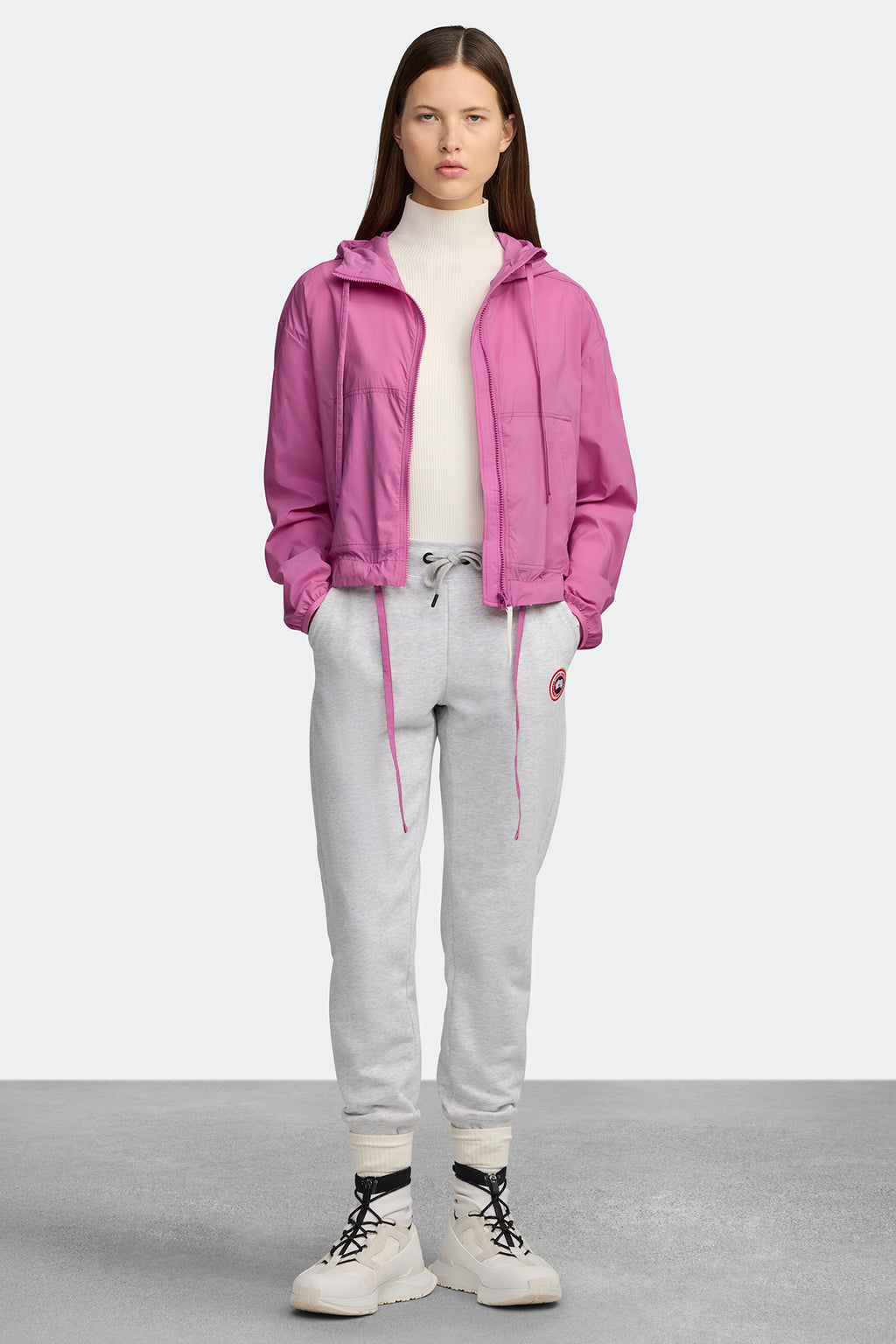 Kaslo Cropped Jacket White Label - Twilight Magenta