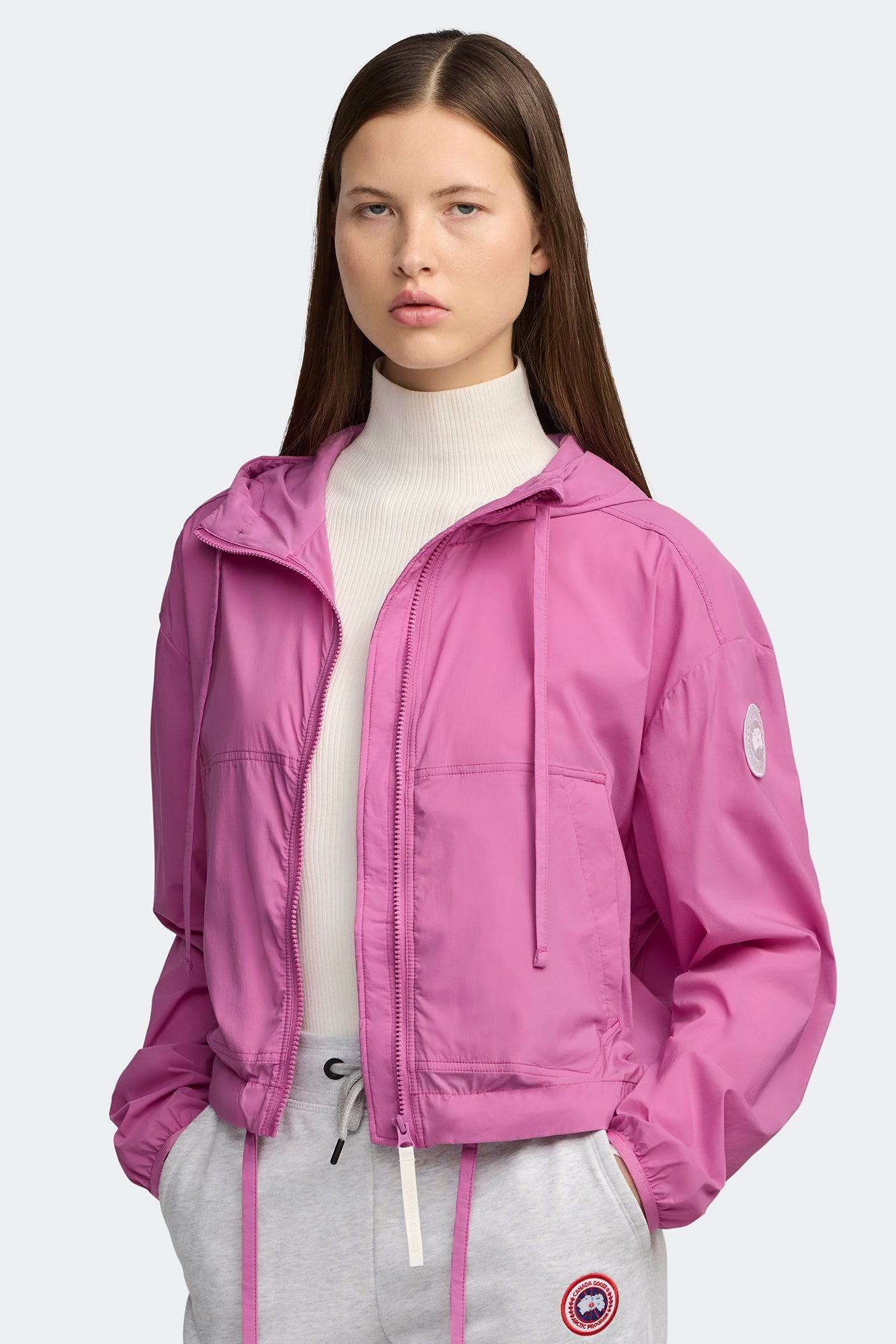 Kaslo Cropped Jacket White Label - Twilight Magenta