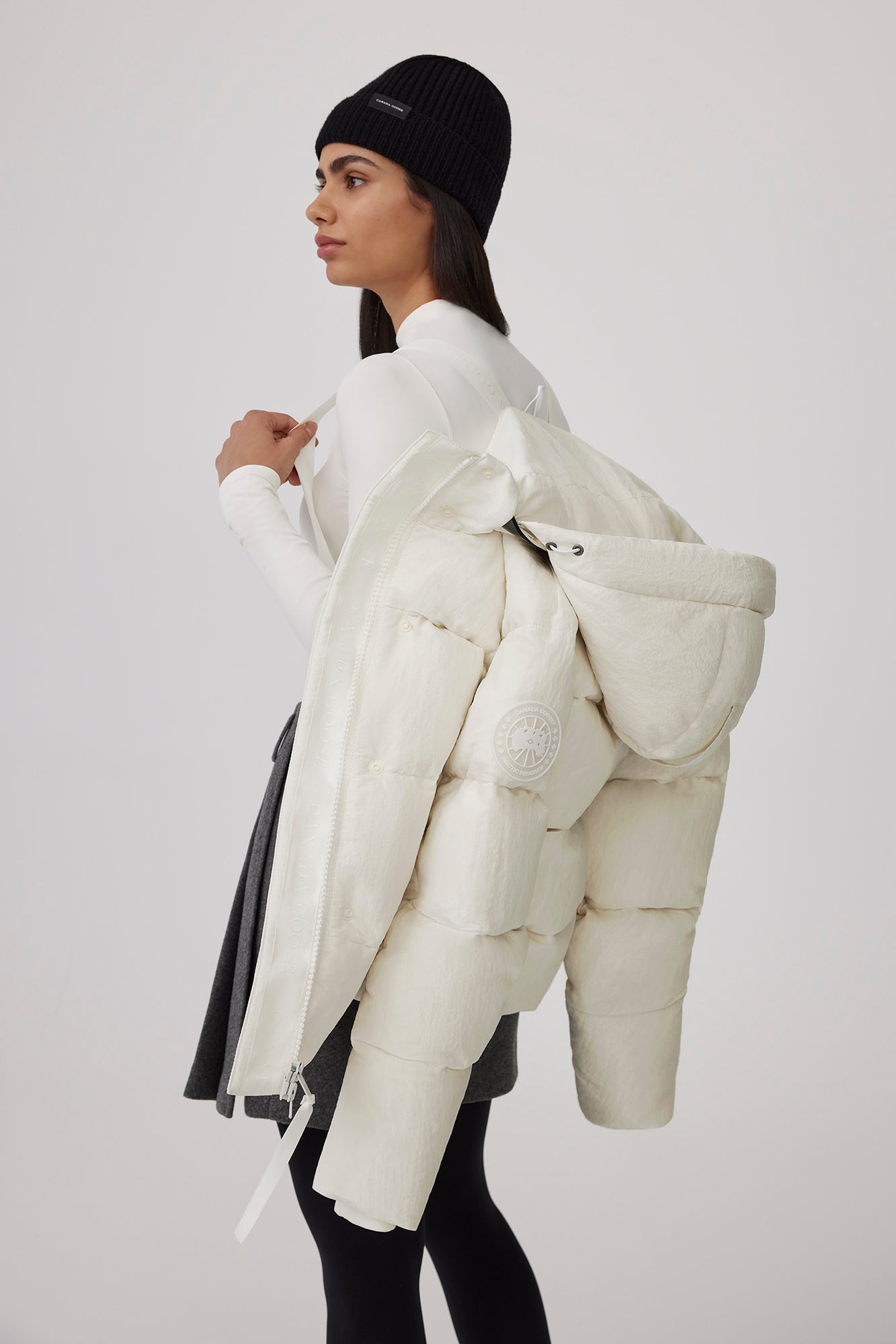 Junction Parka Shiny Crinkle (Women) - North Star White - Image 5