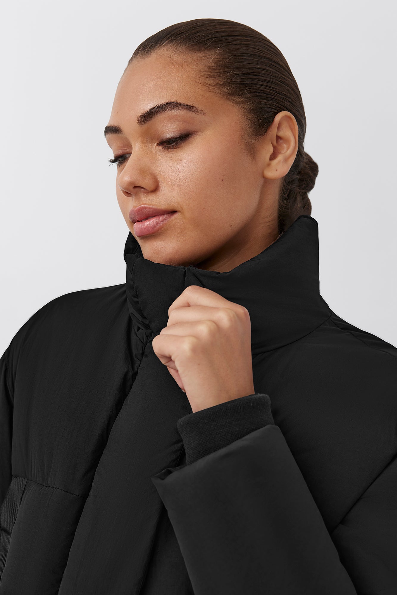 Junction Cropped Puffer Black Label (Women) - Black