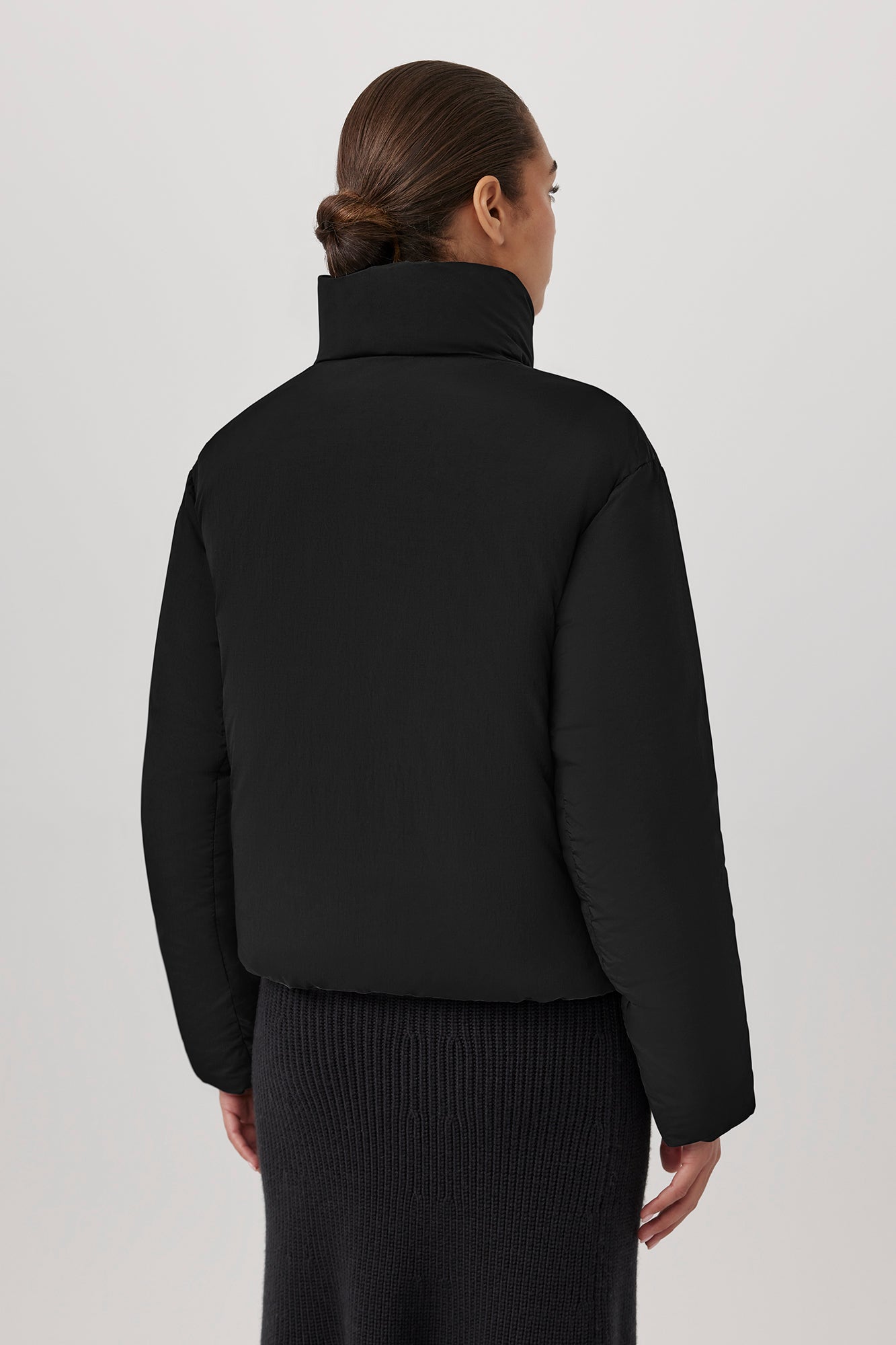 Junction Cropped Puffer Black Label (Women) - Black