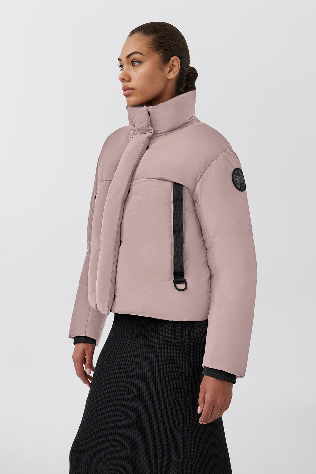 Junction Cropped Puffer Black Label (Women) - Lucent Rose