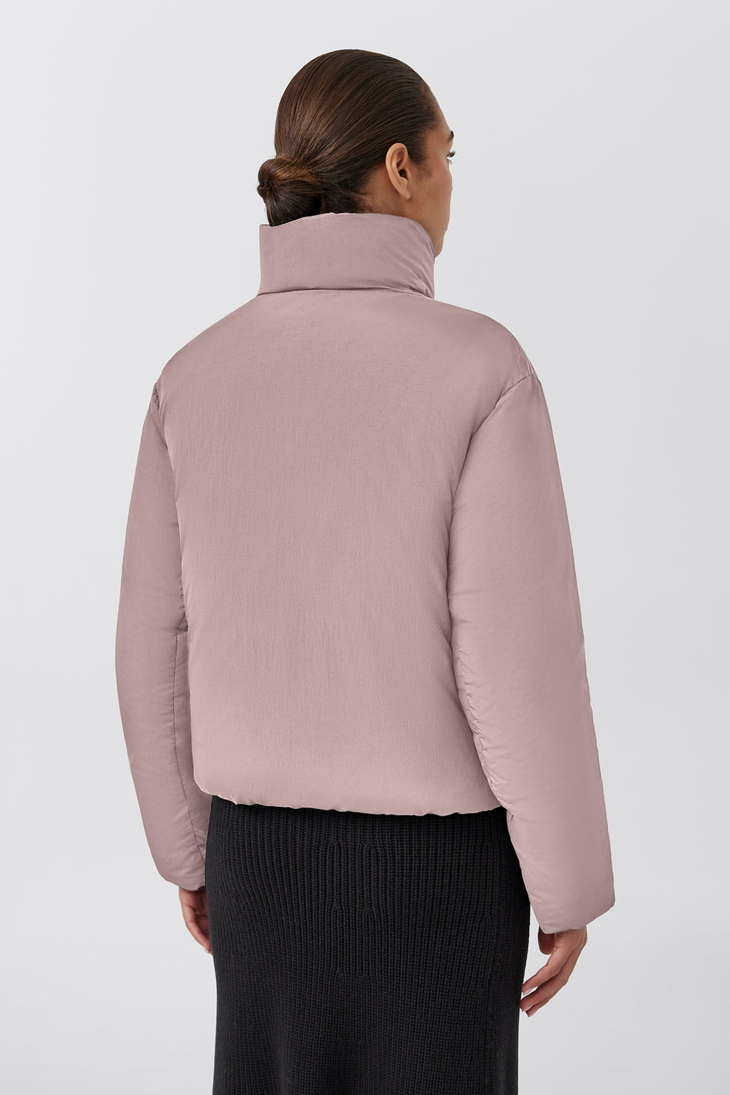 Junction Cropped Puffer Black Label (Women) - Lucent Rose