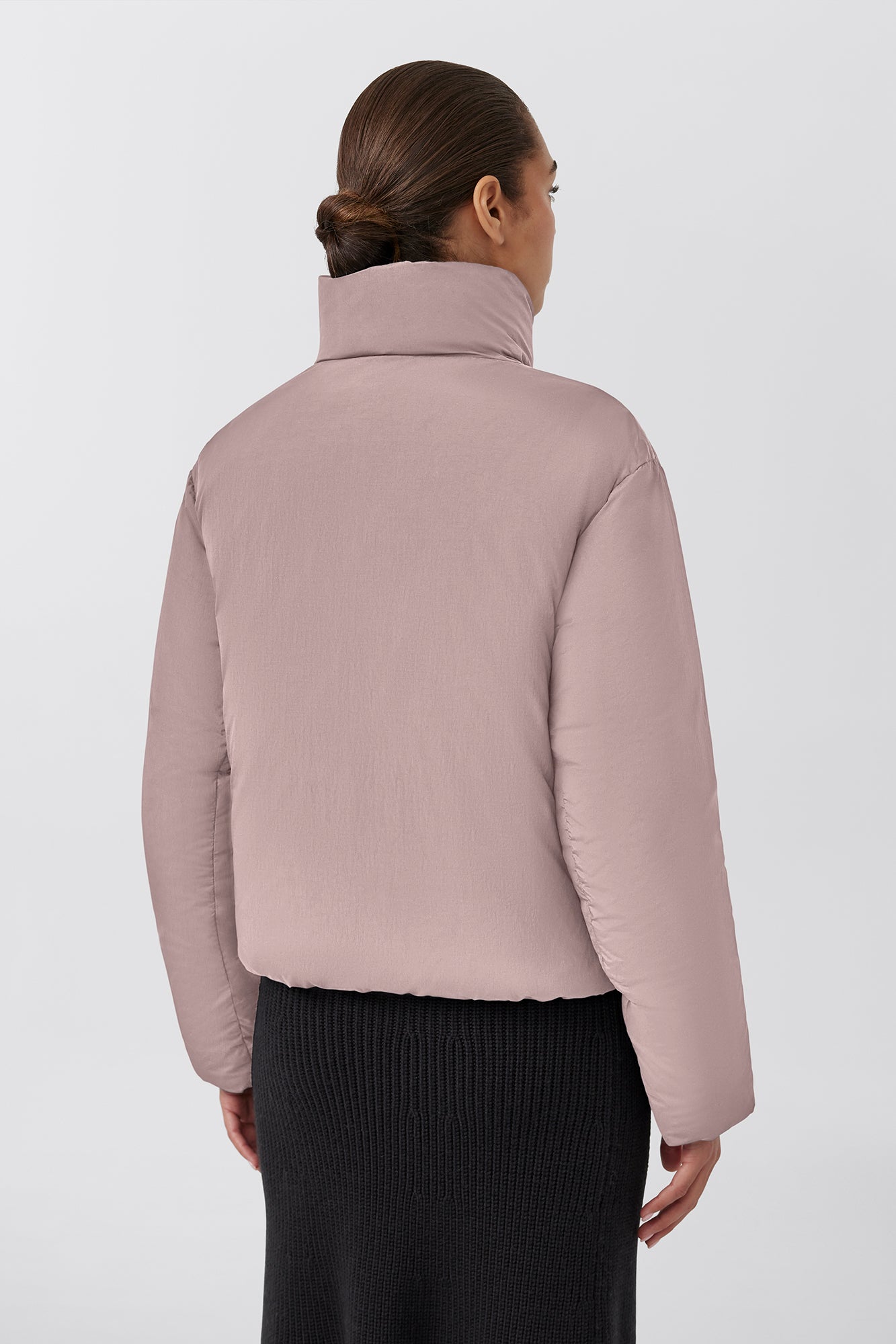 Junction Cropped Puffer Black Label (Women) - Lucent Rose