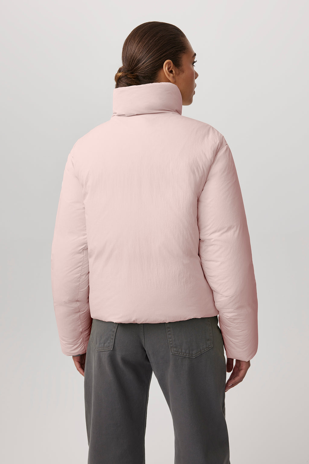 Junction Cropped Puffer (Women) - Pink Lemonade - Image 3