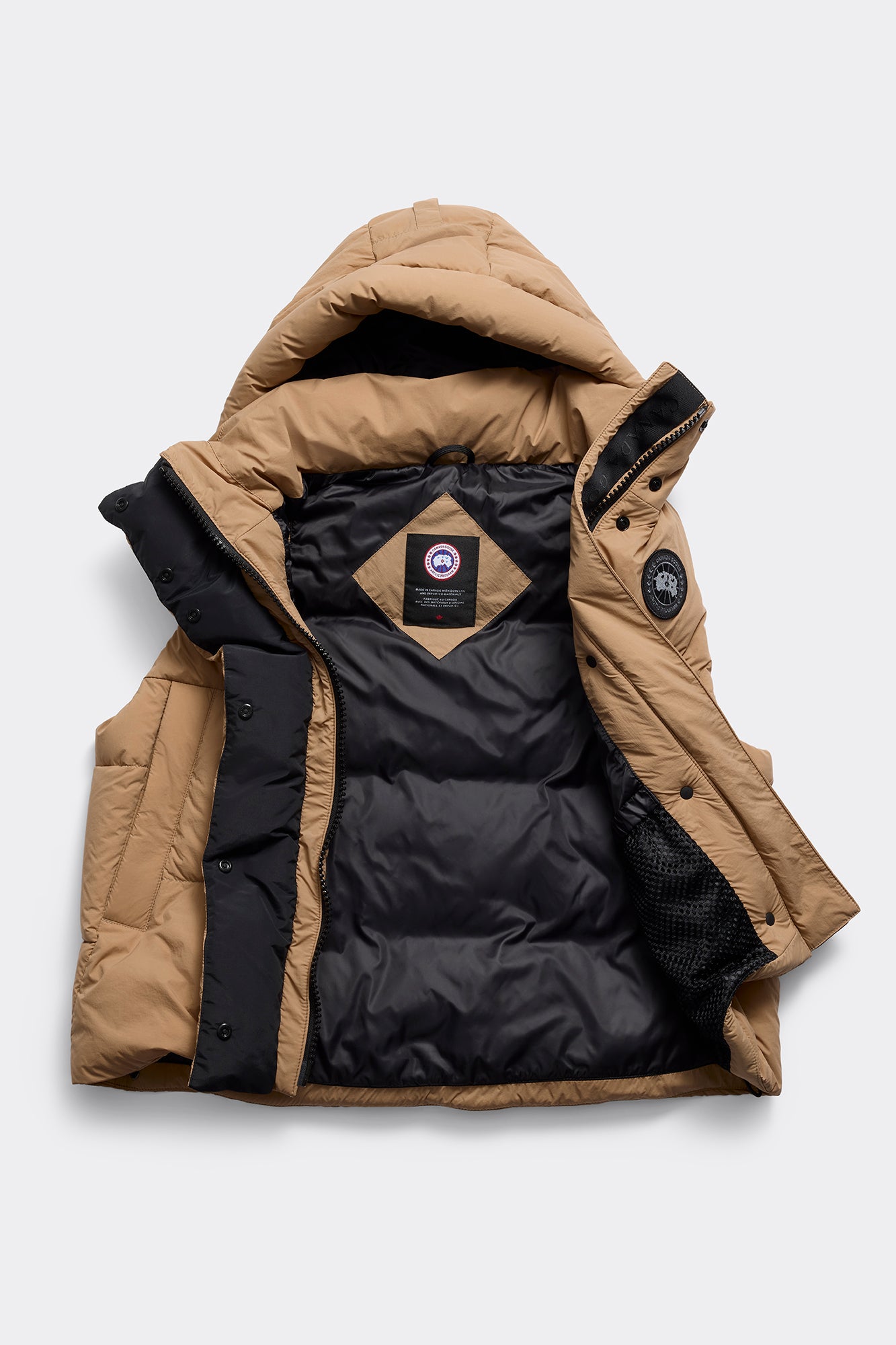 Junction Puffer Vest Black Label - Desert Sand - Image 8