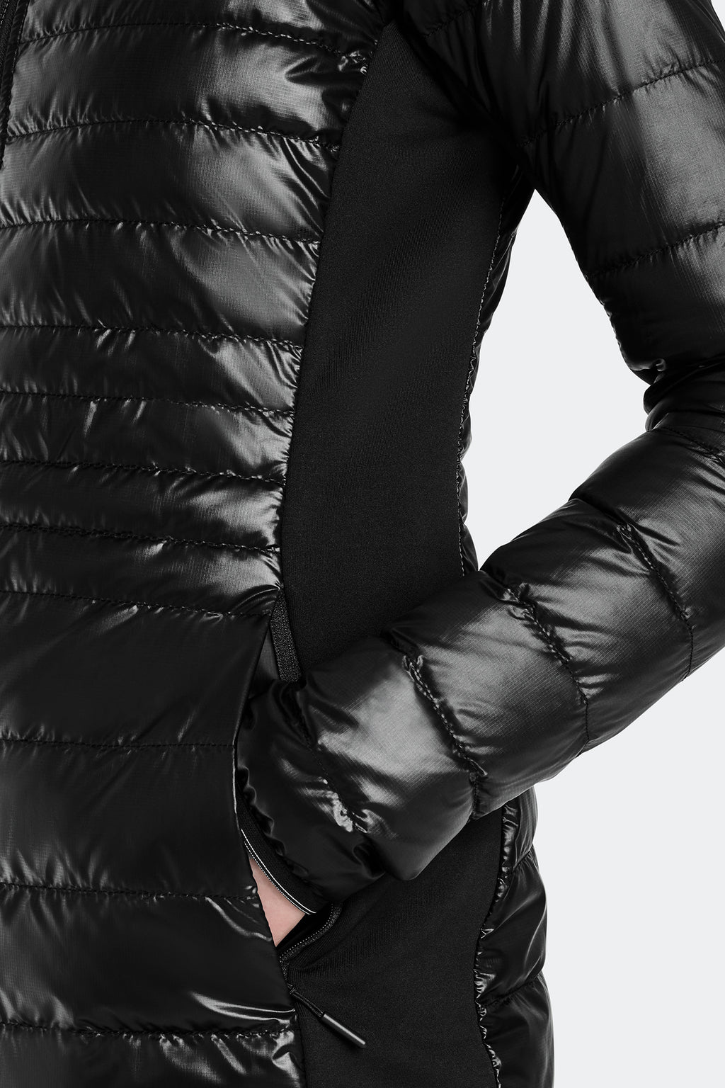 HyBridge® Lite Hooded Coat (Women) - Black - Image 5