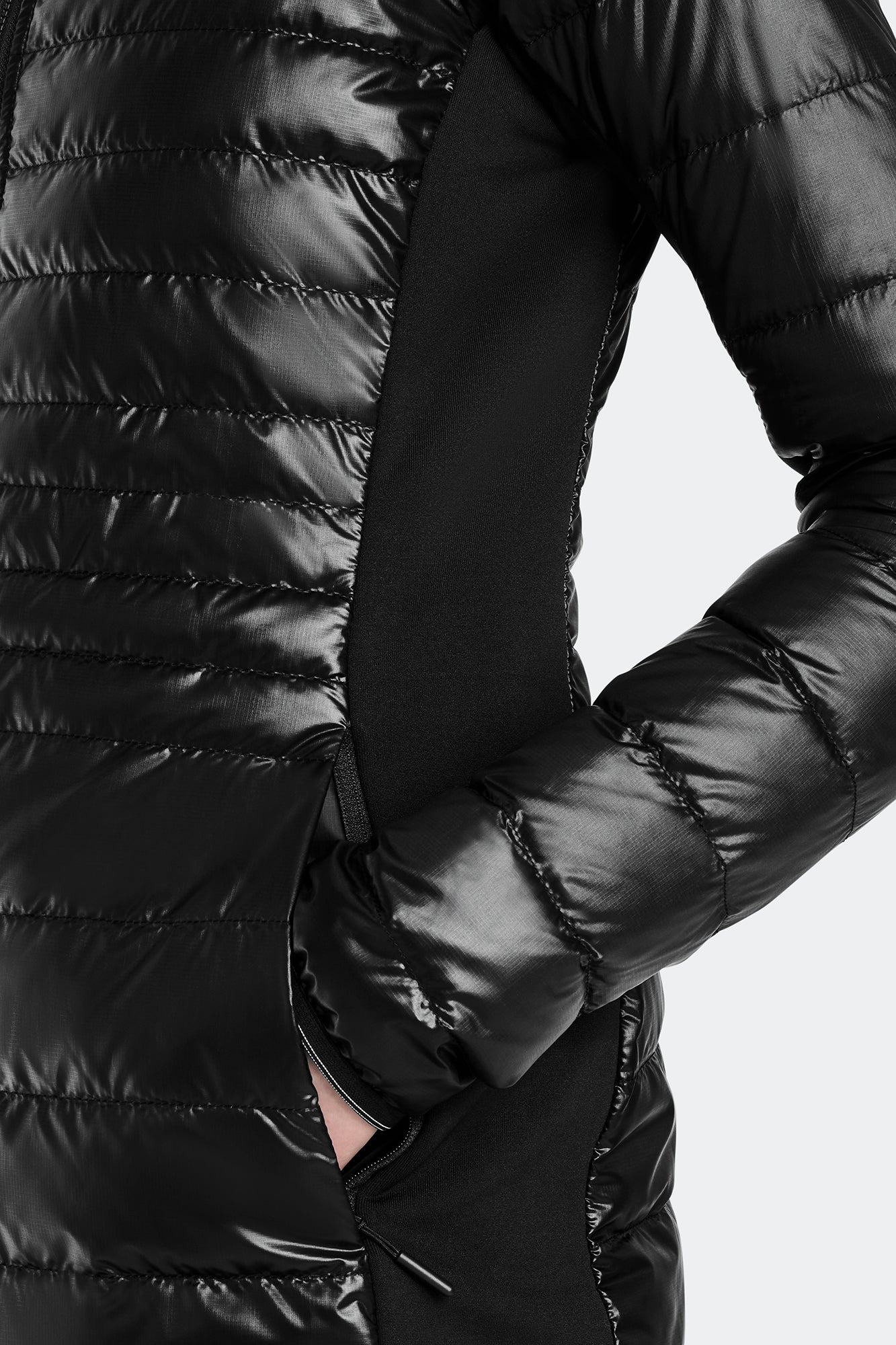 HyBridge® Lite Hooded Coat (Women) - Black - Image 5