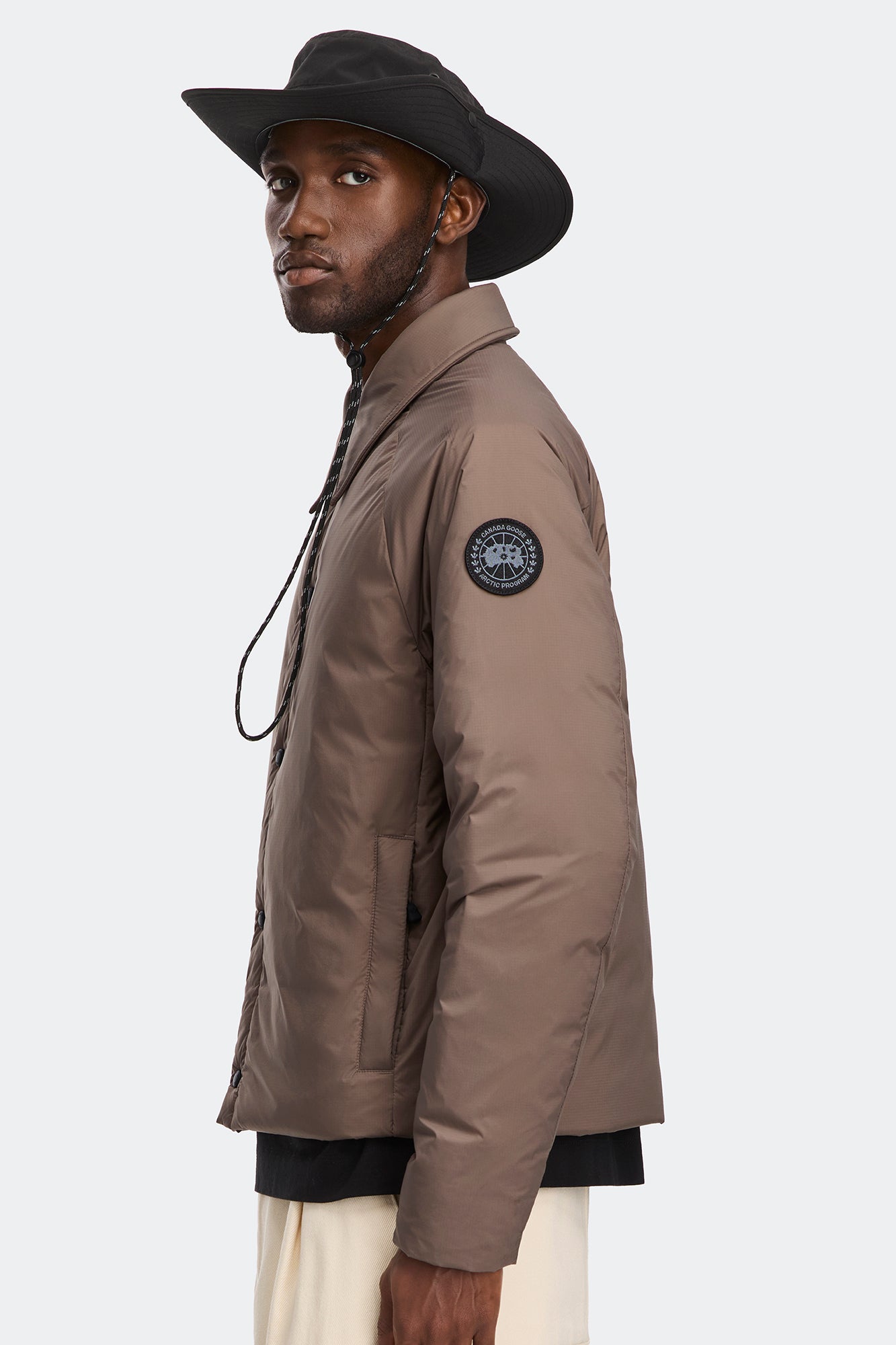 Lodge Coach Jacket Black Label (Men) - Taupe Grey