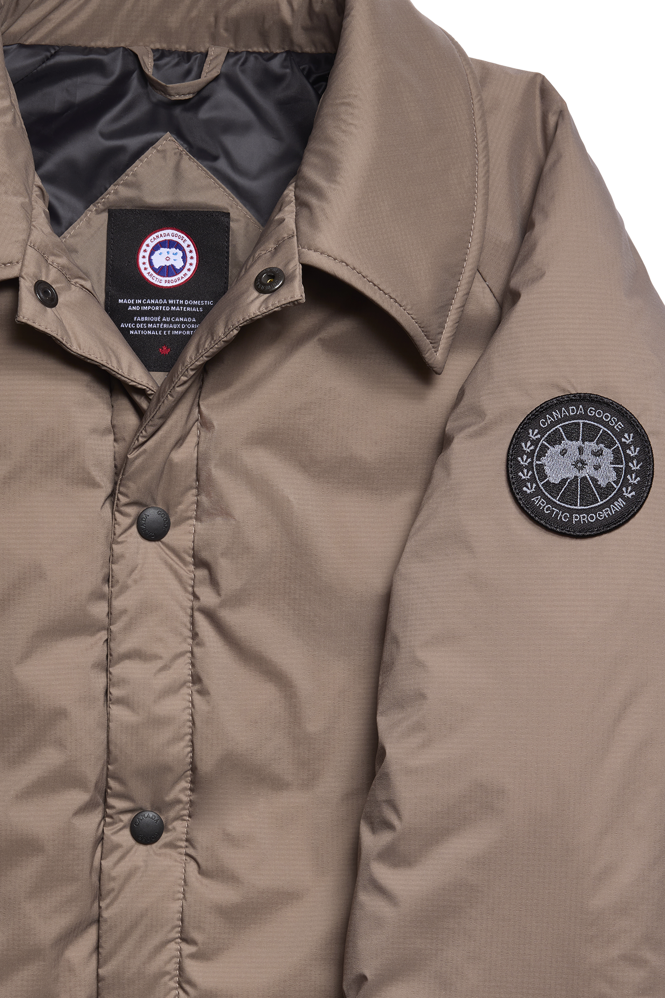 Lodge Coach Jacket Black Label (Men) - Taupe Grey