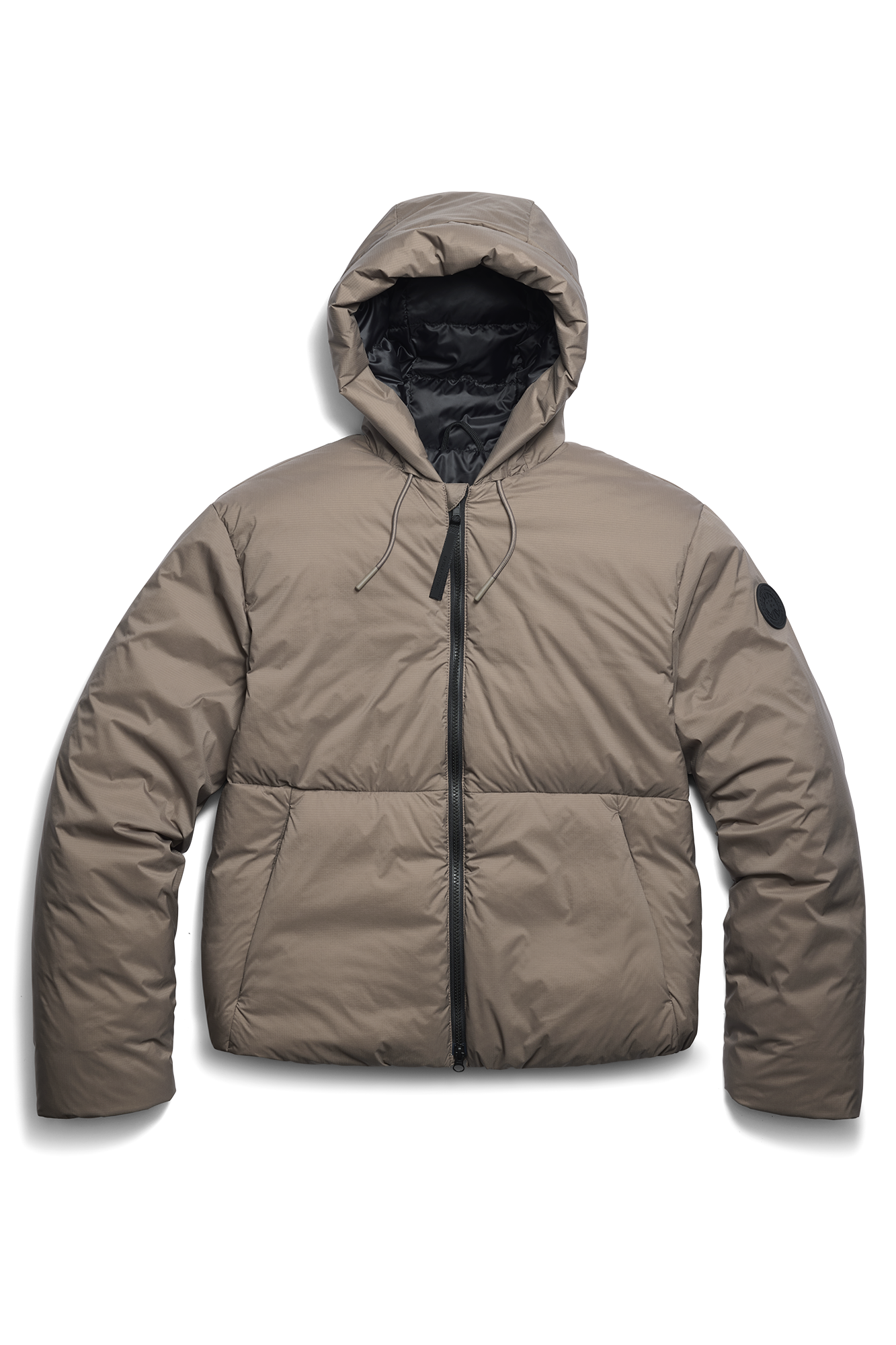 Lodge Hooded Jacket Black Label - Taupe Grey