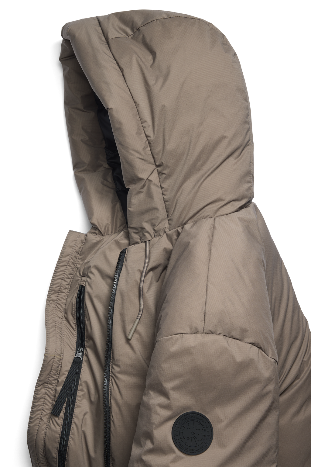 Lodge Hooded Jacket Black Label - Taupe Grey