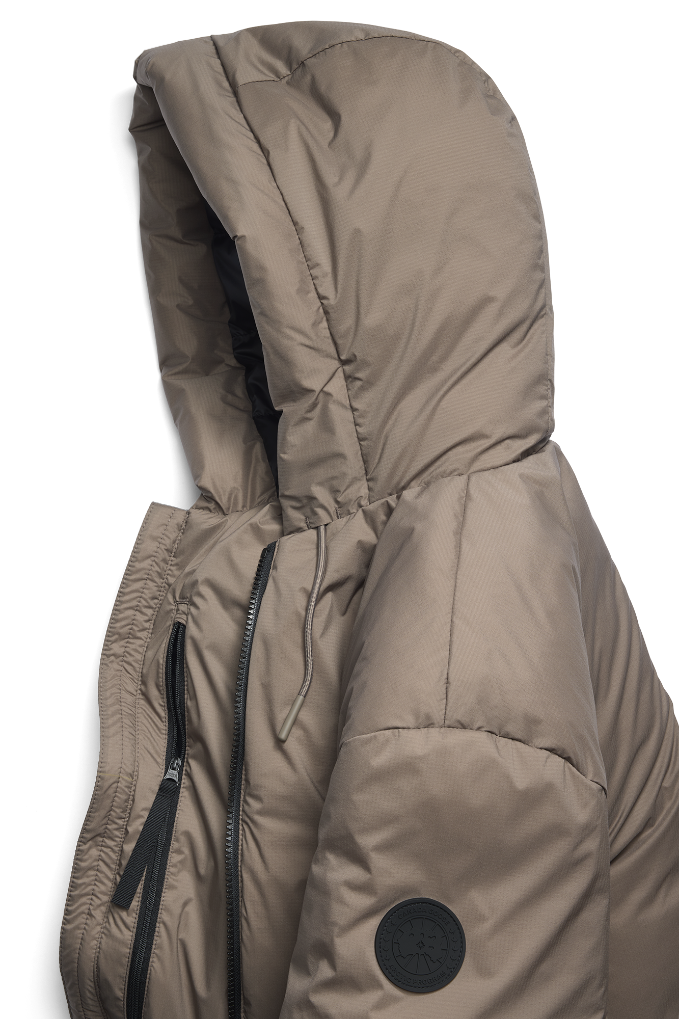 Lodge Hooded Jacket Black Label - Taupe Grey