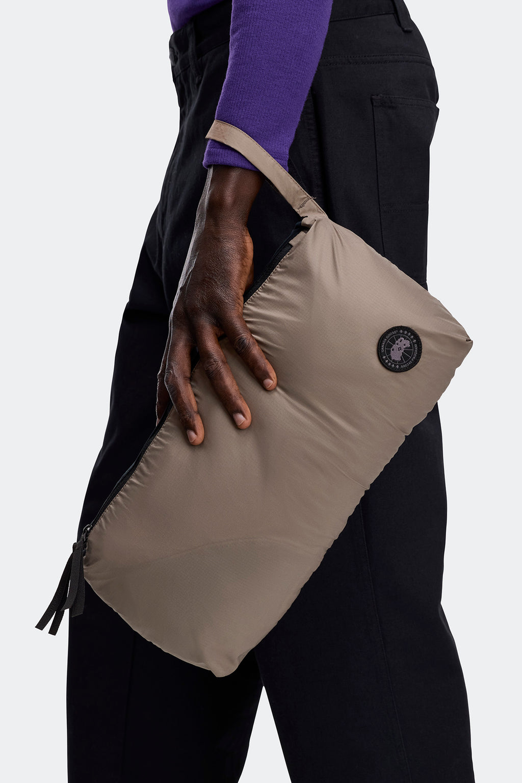 Lodge Hooded Jacket Black Label - Taupe Grey - Image 7