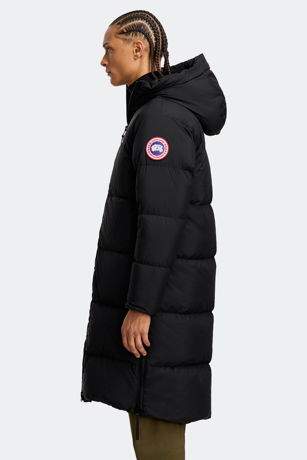 Lawrence Long Puffer (Men) - Black - Image 3