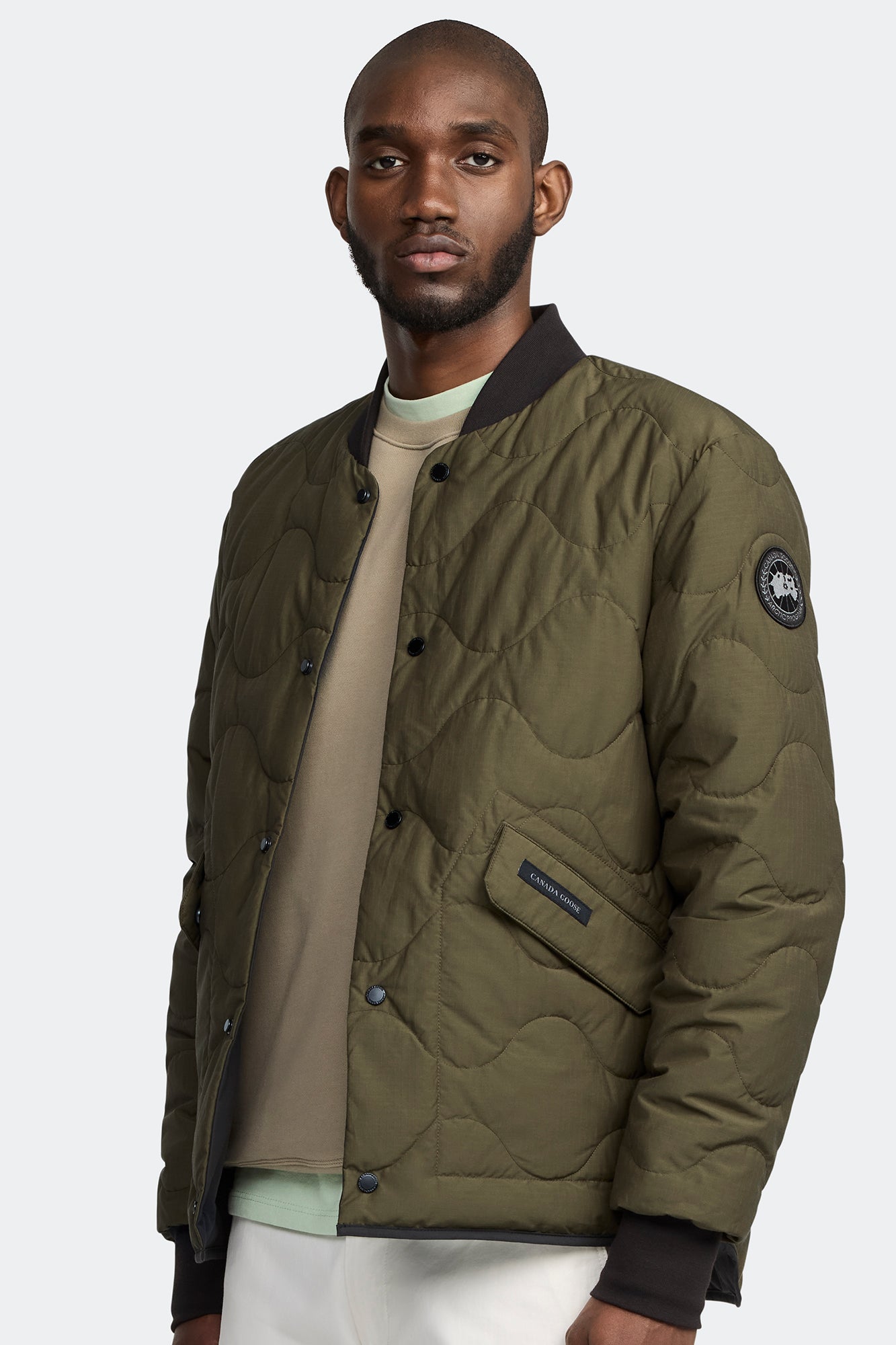 Boswell Reversible Liner Jacket Black Label (Men) - Military Green/Black