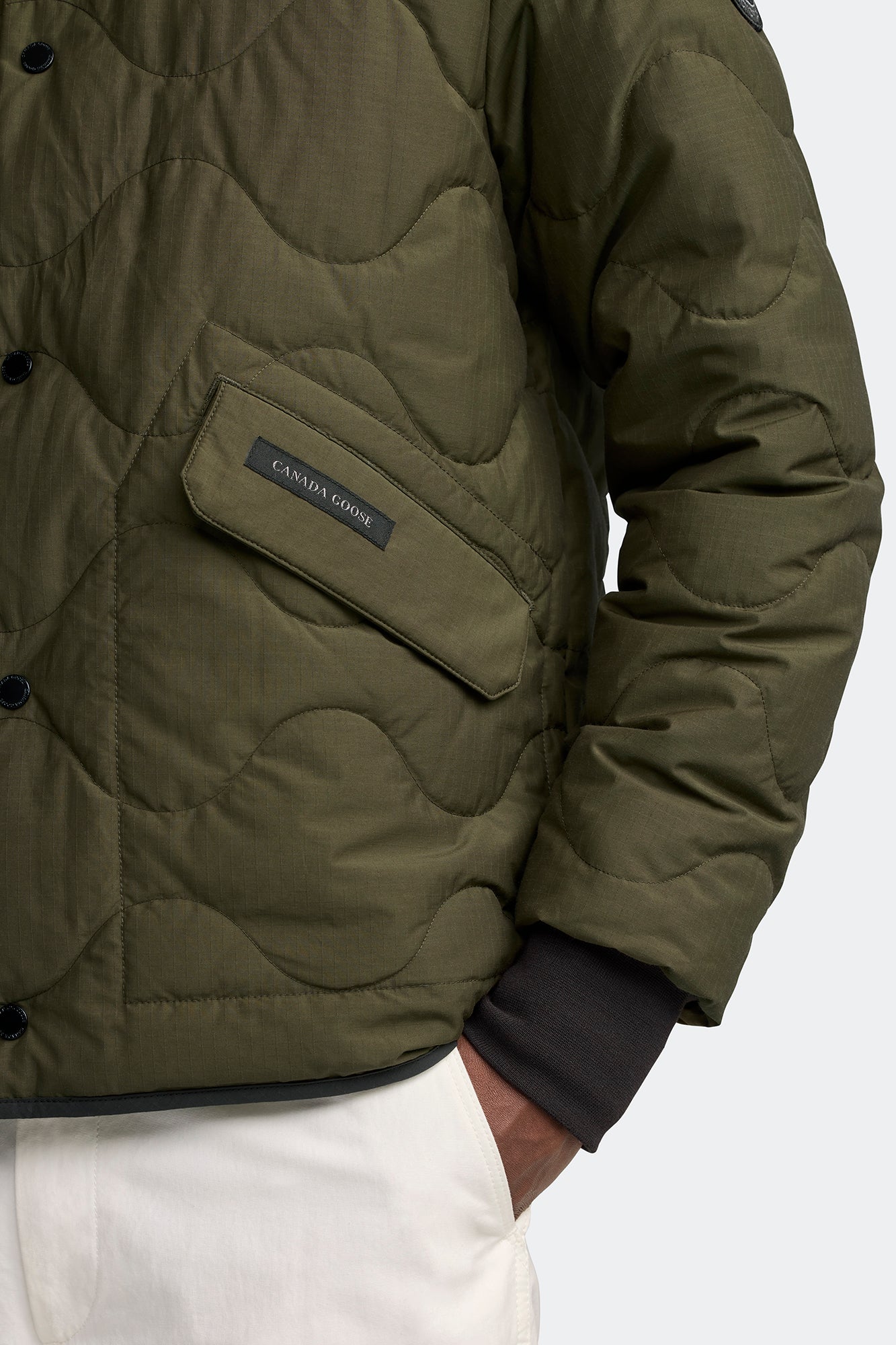 Boswell Reversible Liner Jacket Black Label (Men) - Military Green/Black - Image 6