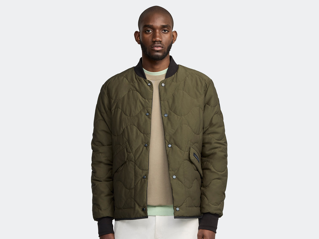 Boswell Reversible Liner Jacket Black Label (Men) - Military Green/Black